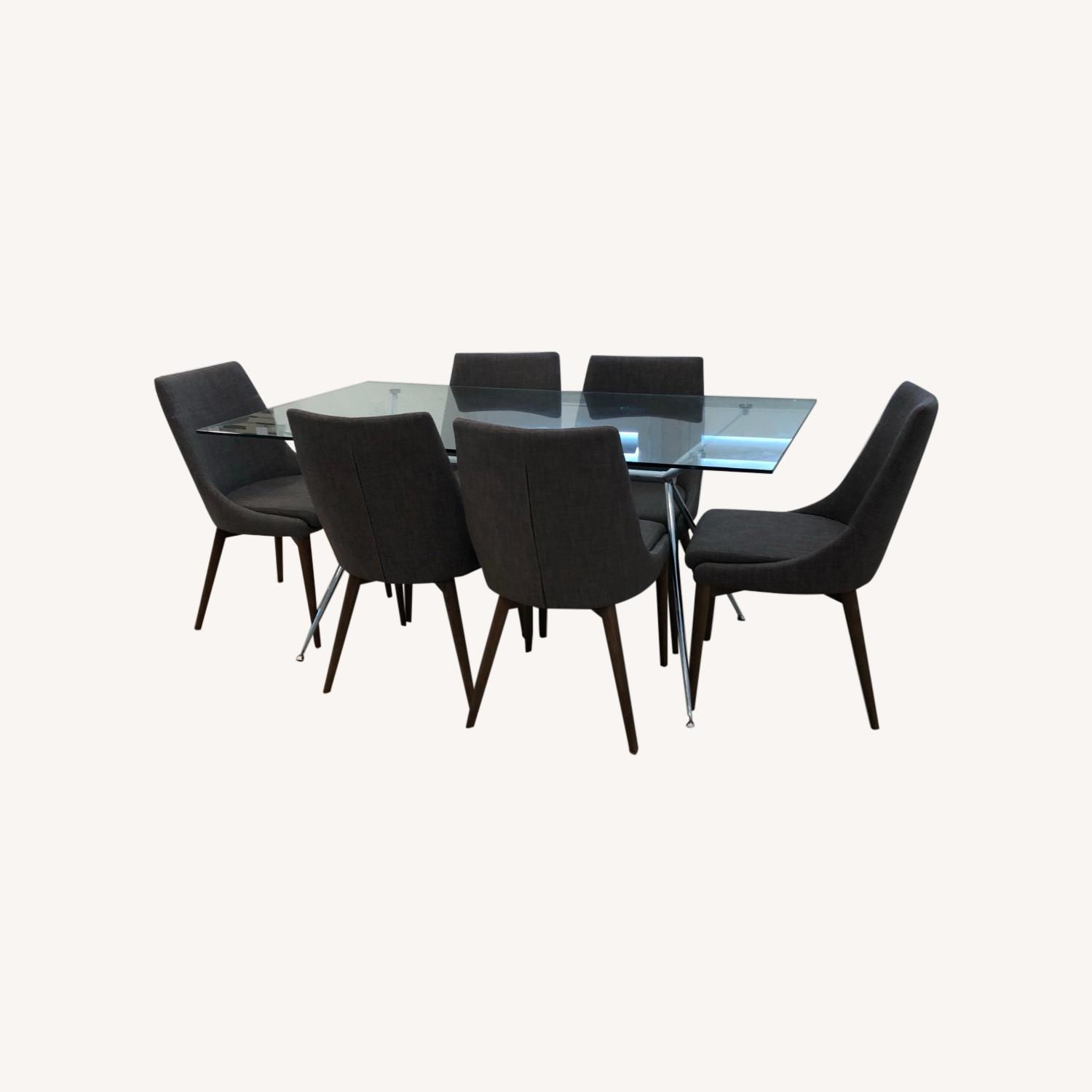 Table with 6 Chairs Dining Set AptDeco