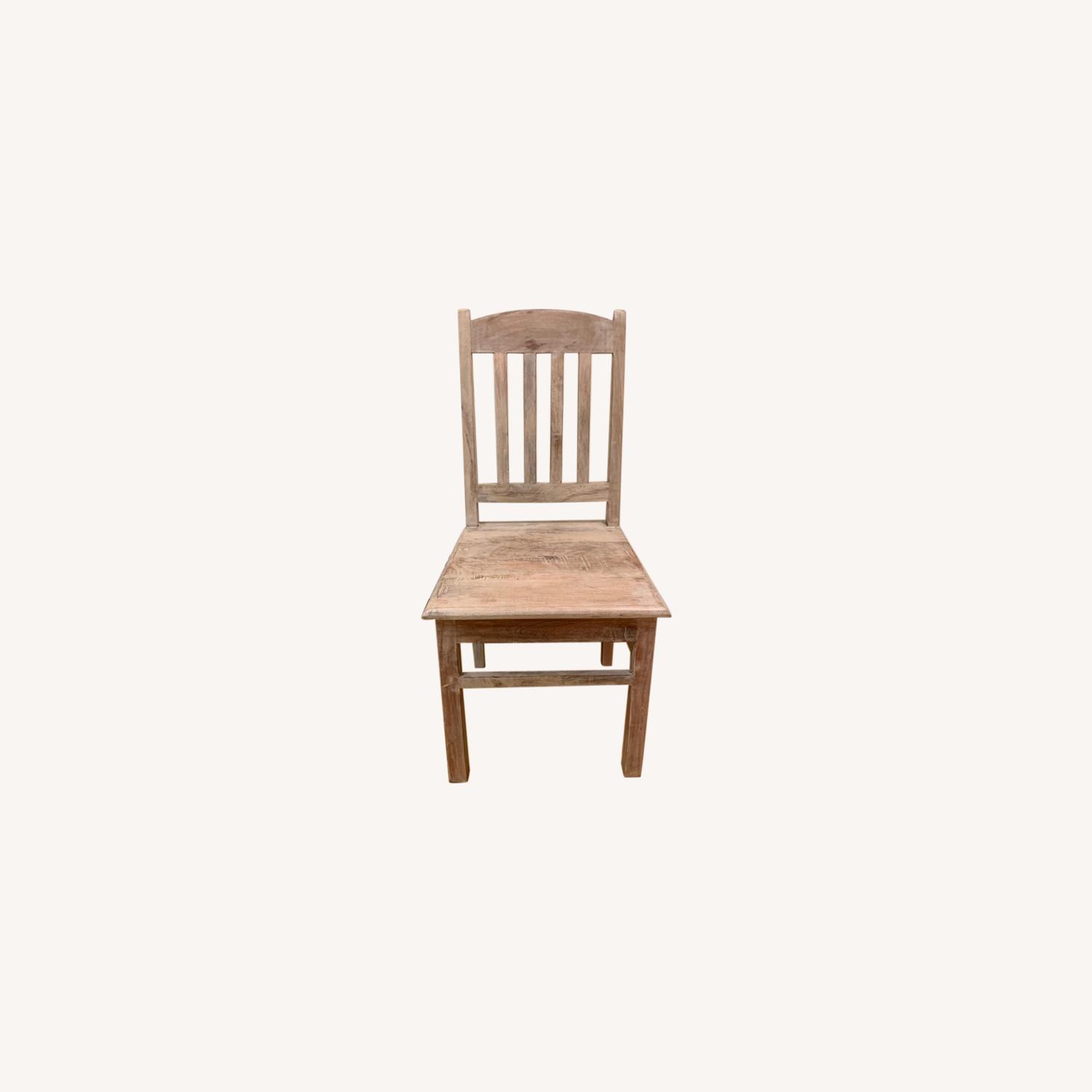 Nadeau Furniture White Wash Dining Chairs AptDeco