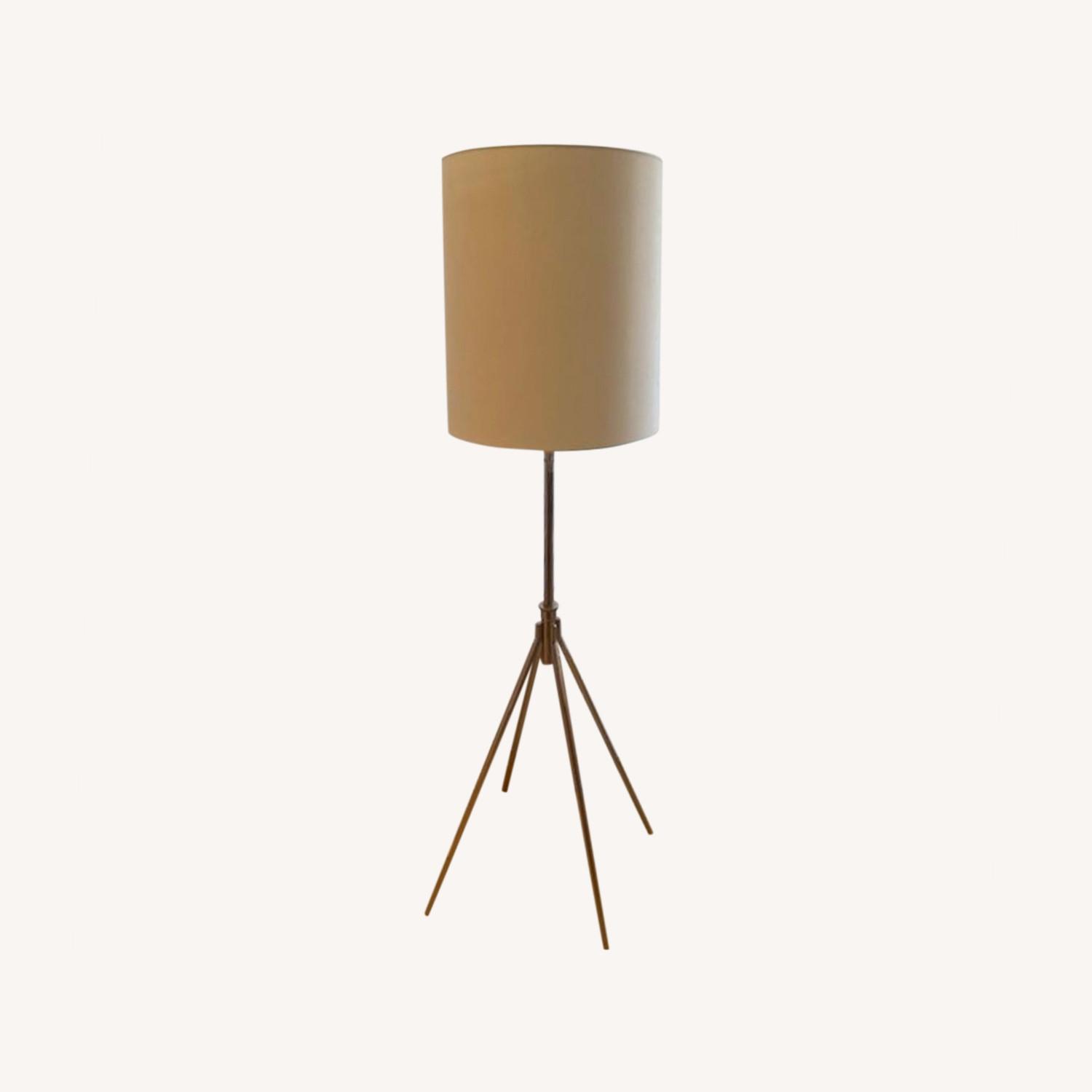 West Elm Silver Adjustable Floor Lamp - image-4