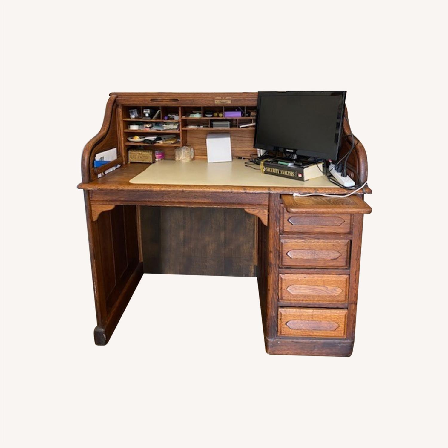 Vintage Derby Roll Top Desk AptDeco