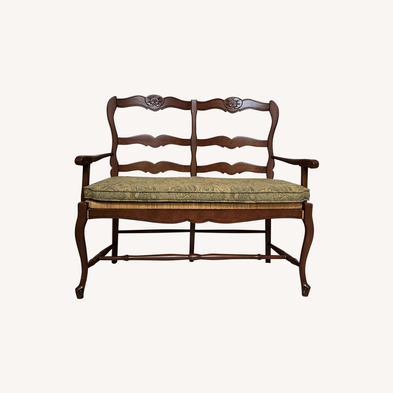 Vintage French Country Bench - image-0