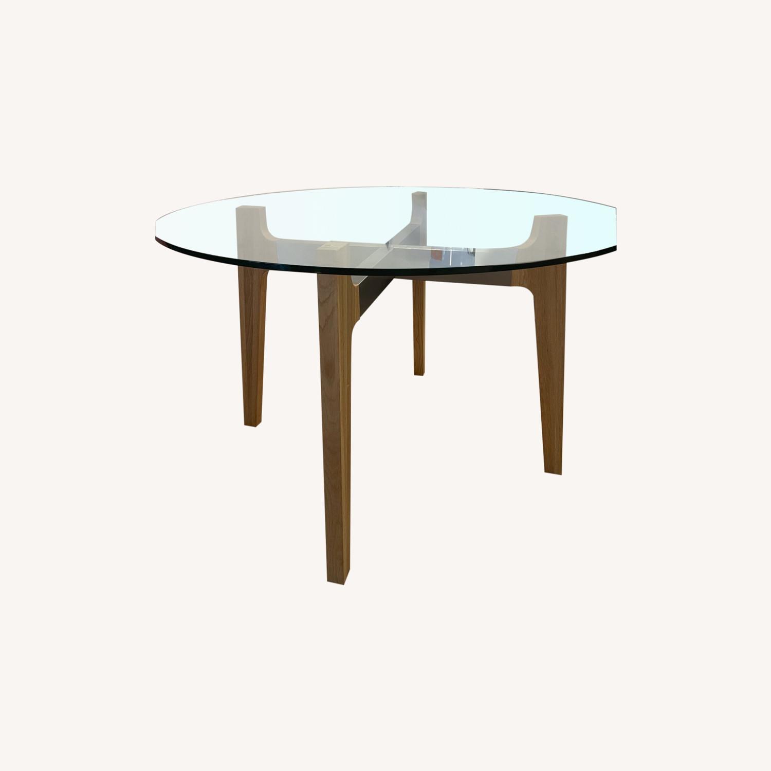 CB2 Round Dining Table AptDeco