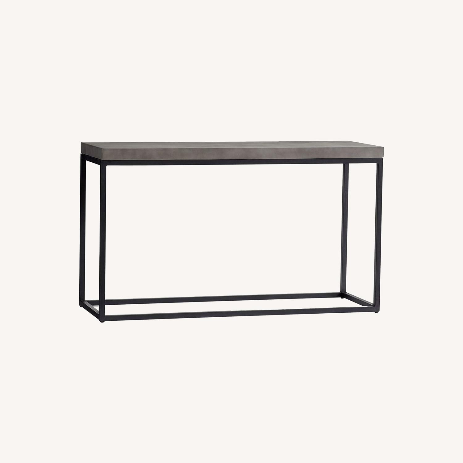 Pottery Barn Sloan Concrete Console Table AptDeco