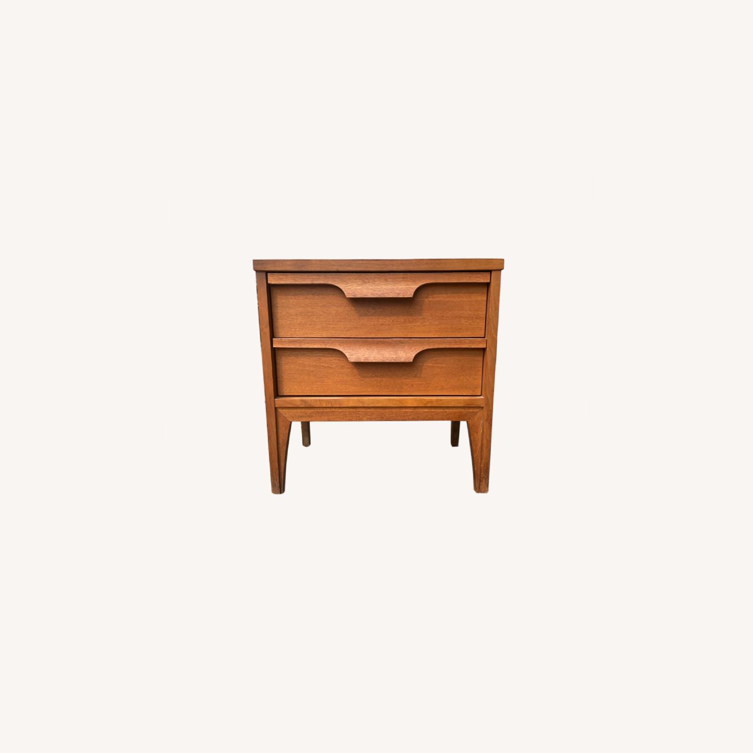 Johnson Carper Mid Century1960s Walnut Nightstand - image-0