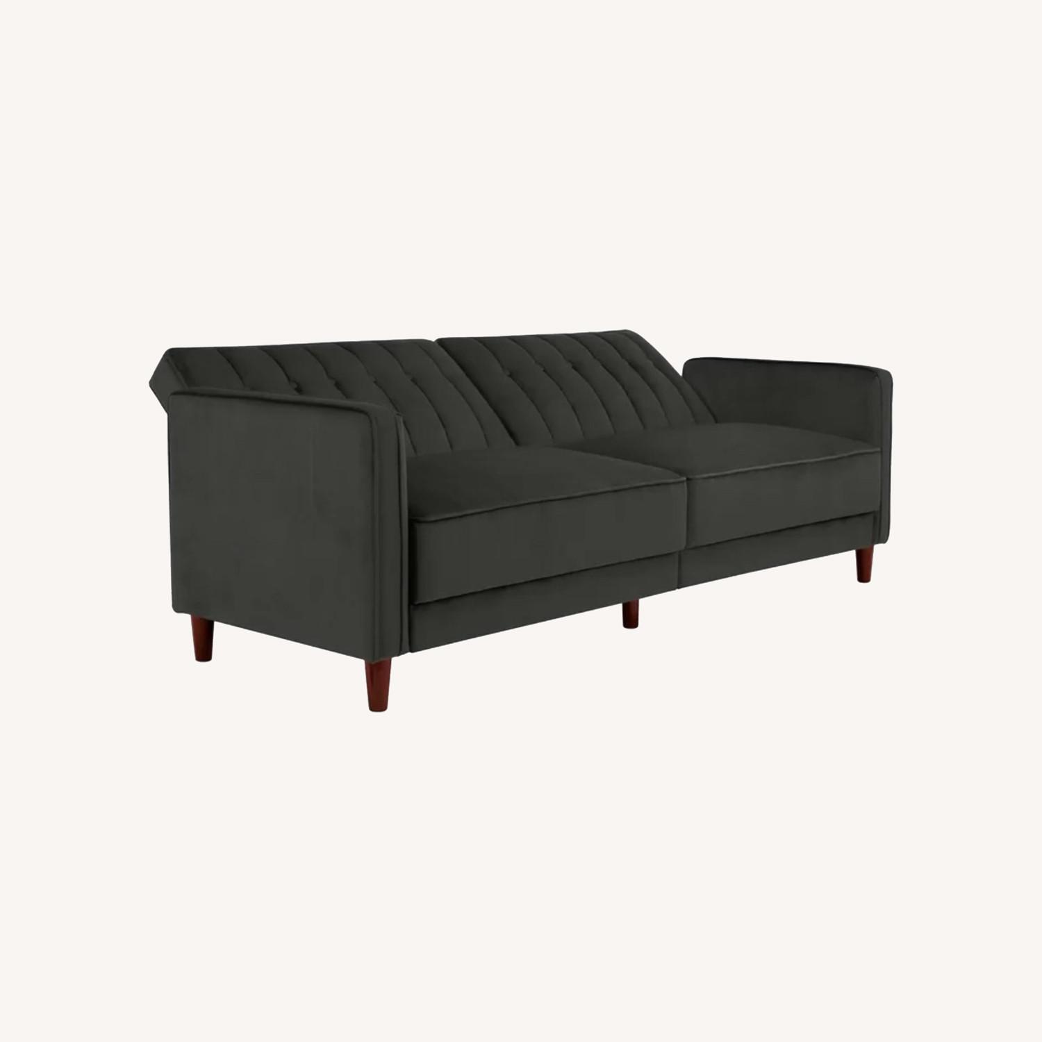 Wayfair Tufted Velvet Convertible Sofa AptDeco