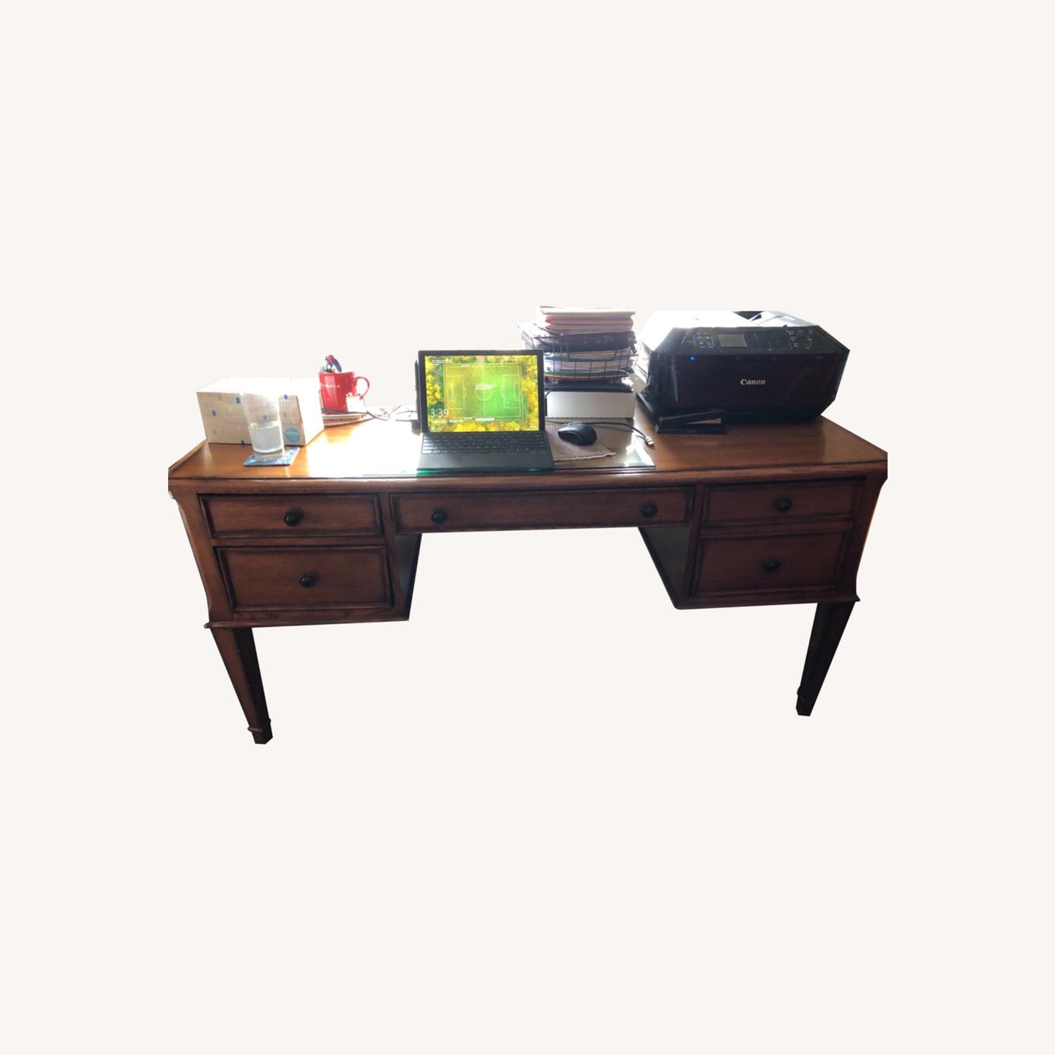 Macy's Fruitwood Desk - image-0