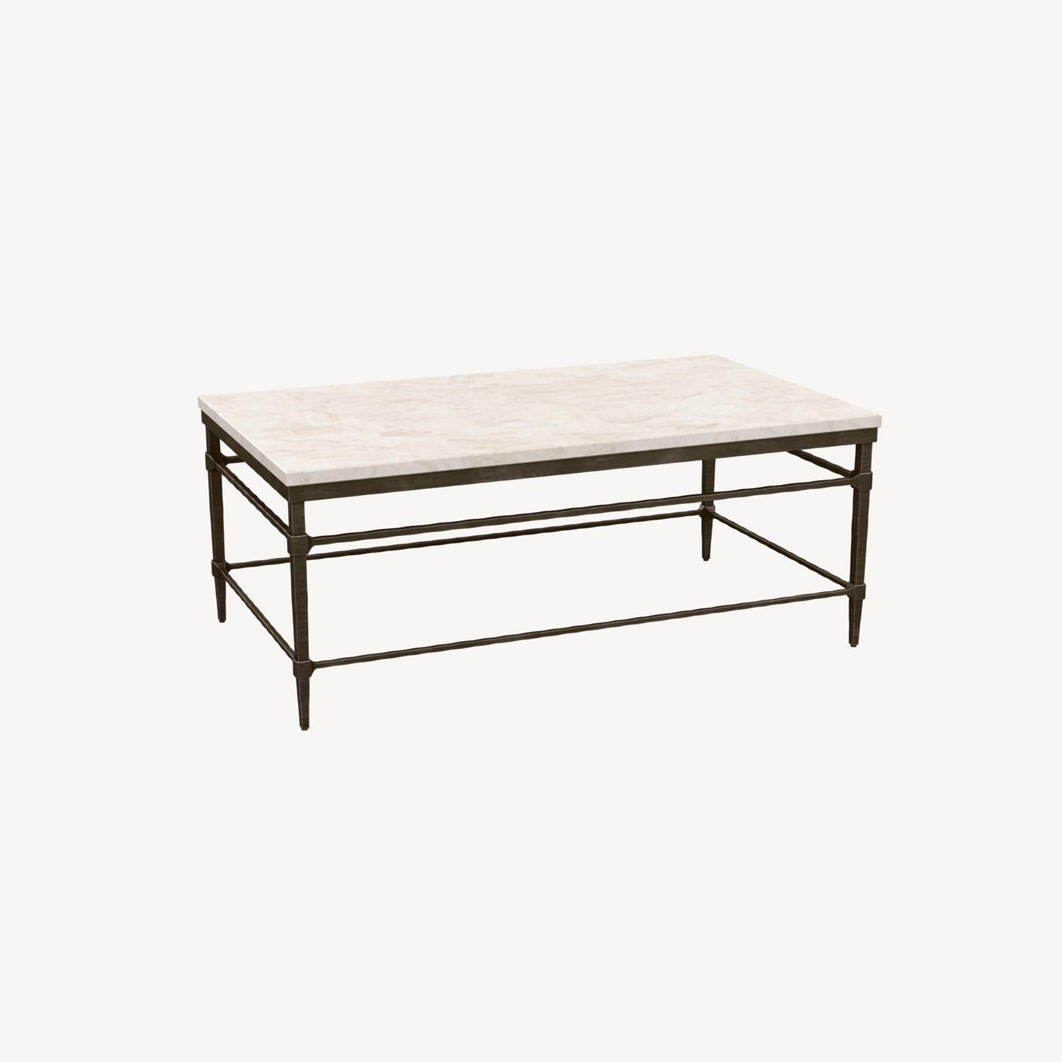 Ethan Allen Vida Stone Coffee Table AptDeco