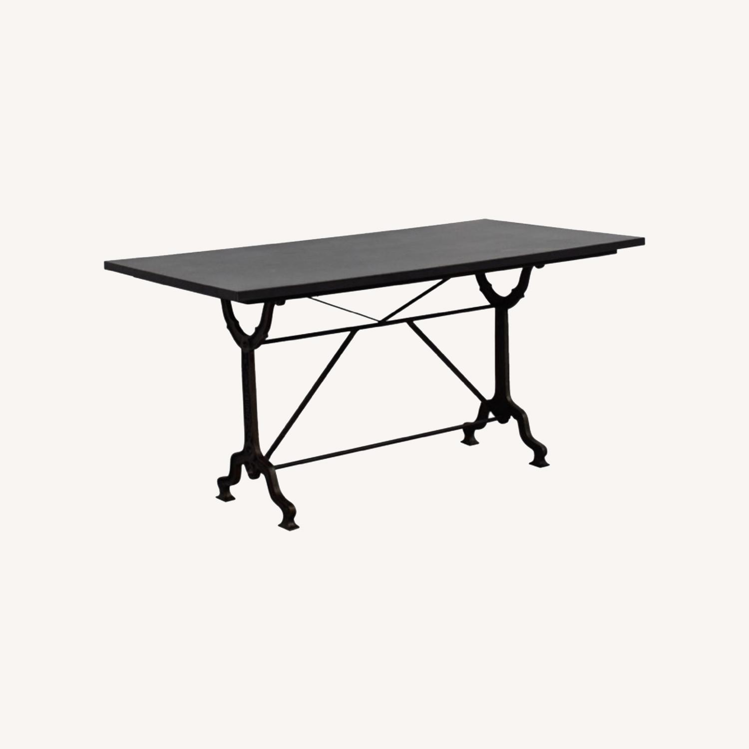 Restoration Hardware Zinc & Cast Iron Table - image-0