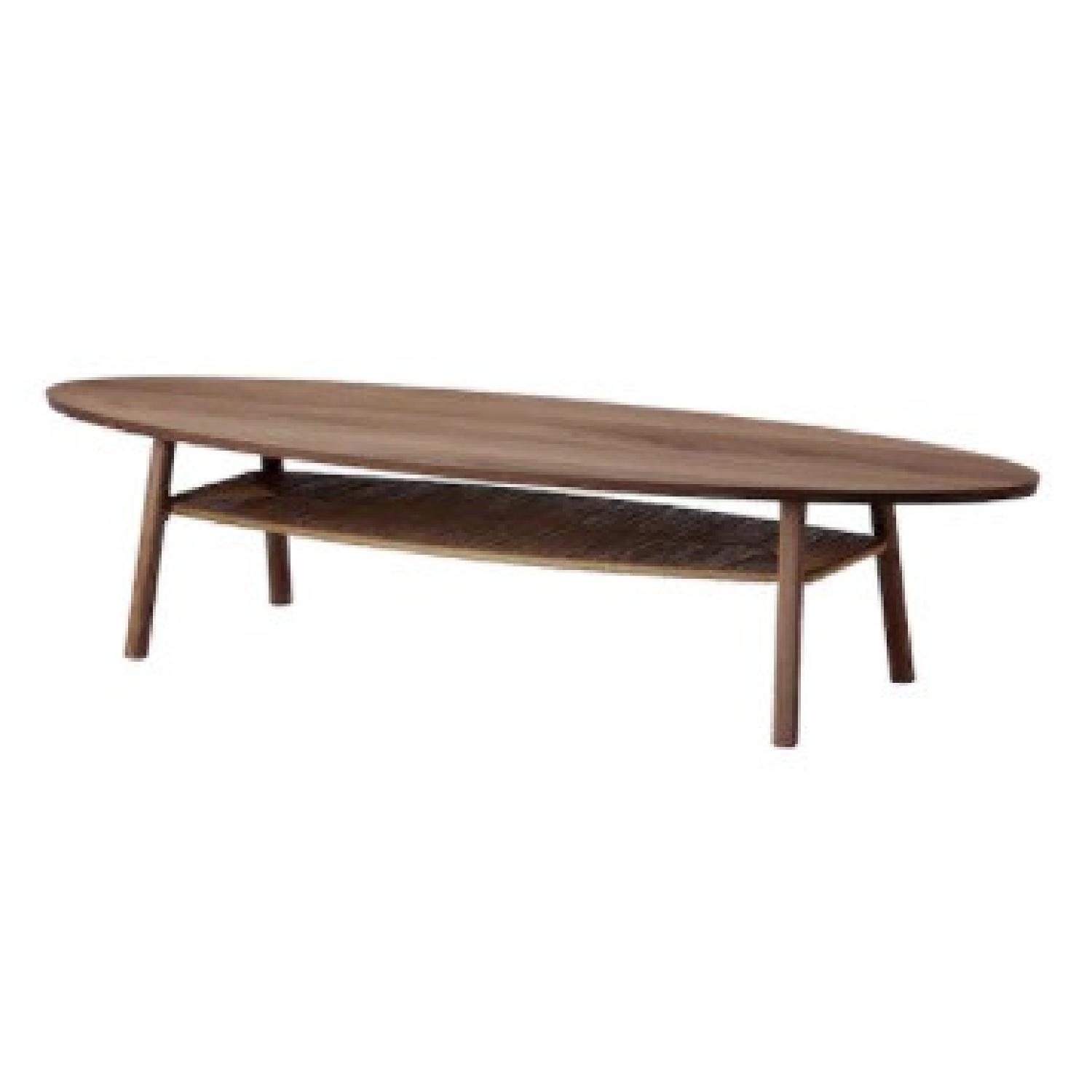 IKEA Walnut Stockholm Coffee Table - image-5