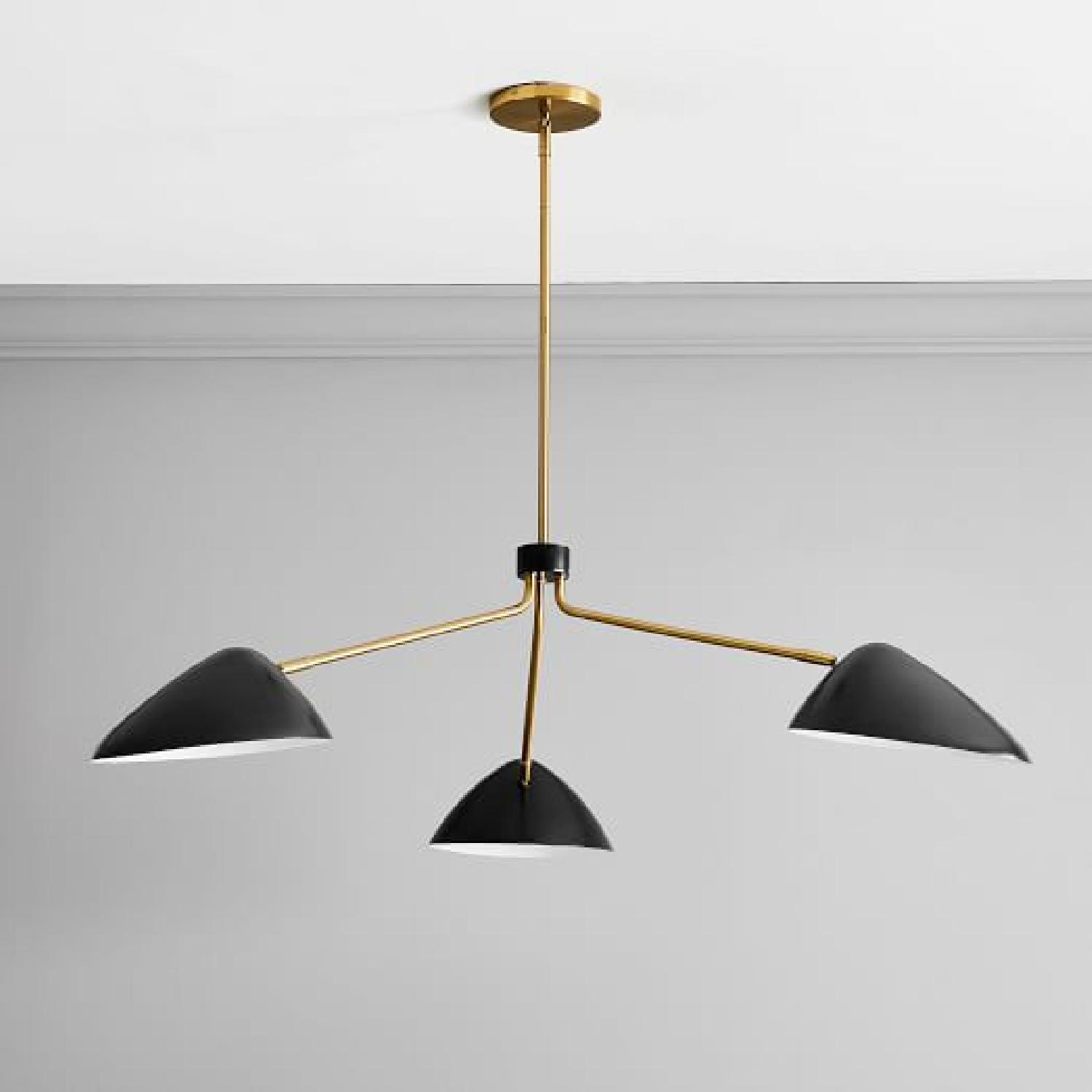 West Elm Curvilinear Mid-Century Chandelier - image-6