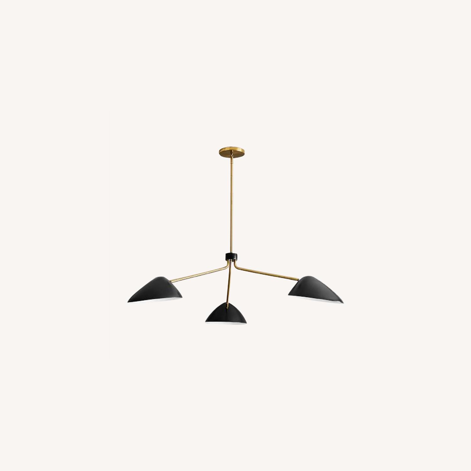 West Elm Curvilinear Mid Century Chandelier