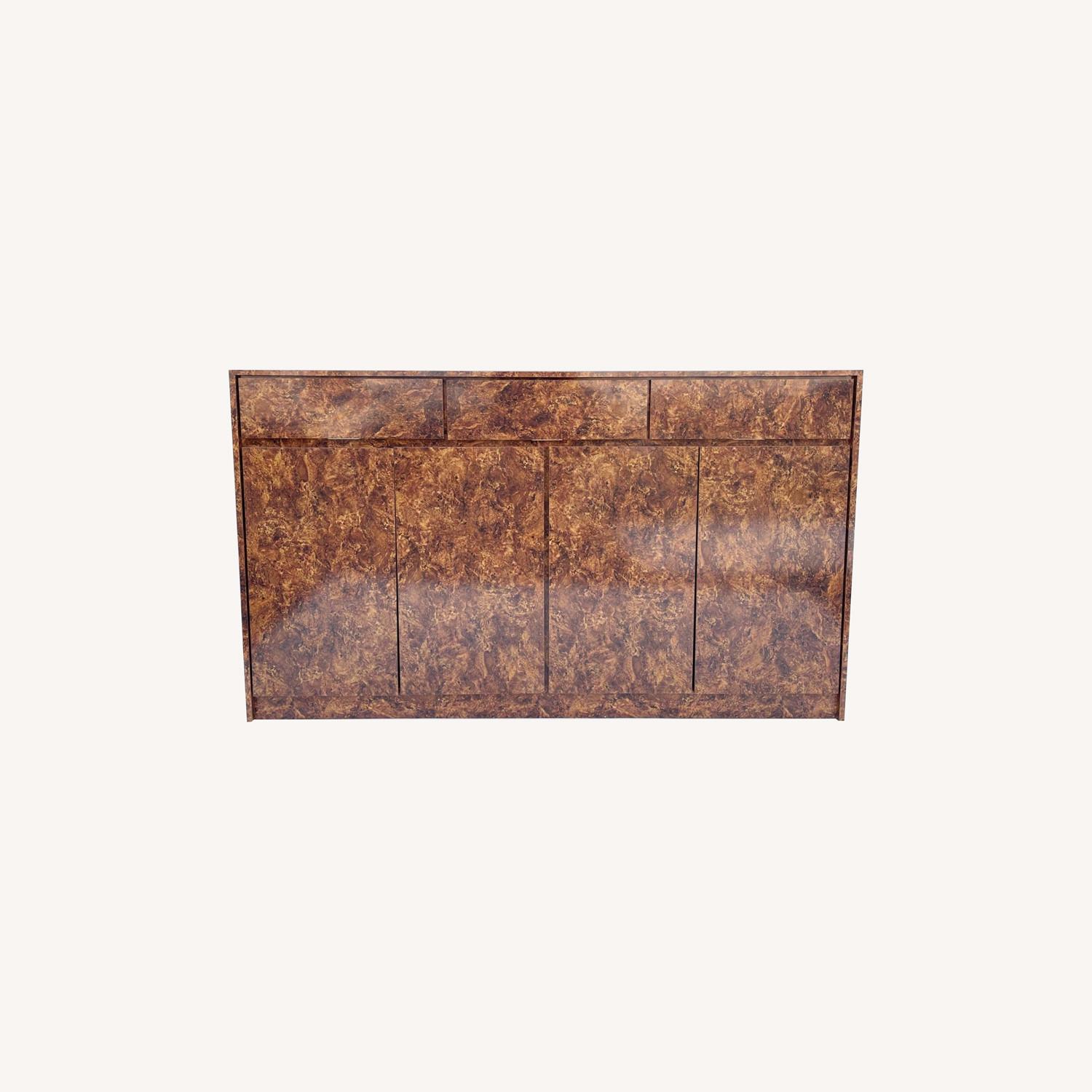 Vintage Modern Burl Front Sideboard - image-0