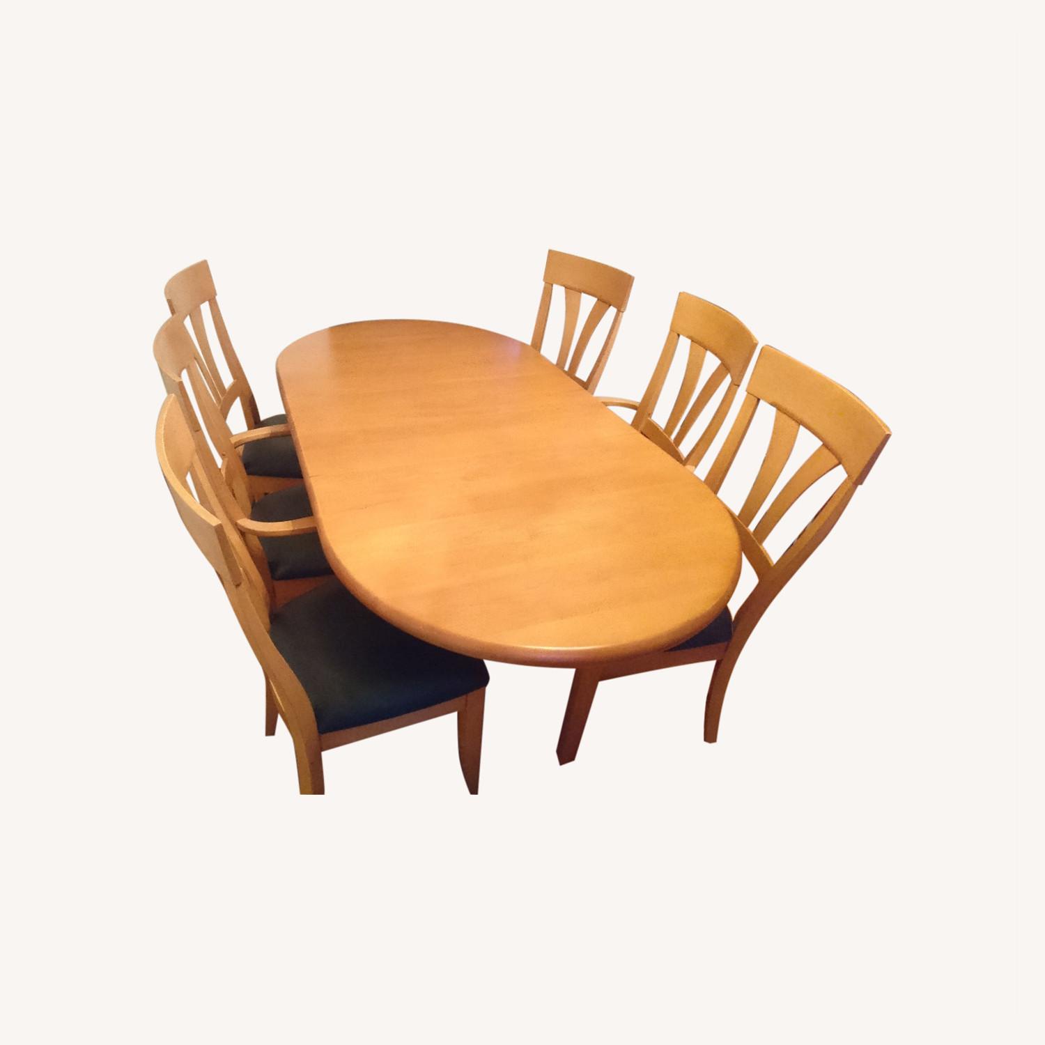 Scandinavian Extendable Dining Table and Chairs - image-0