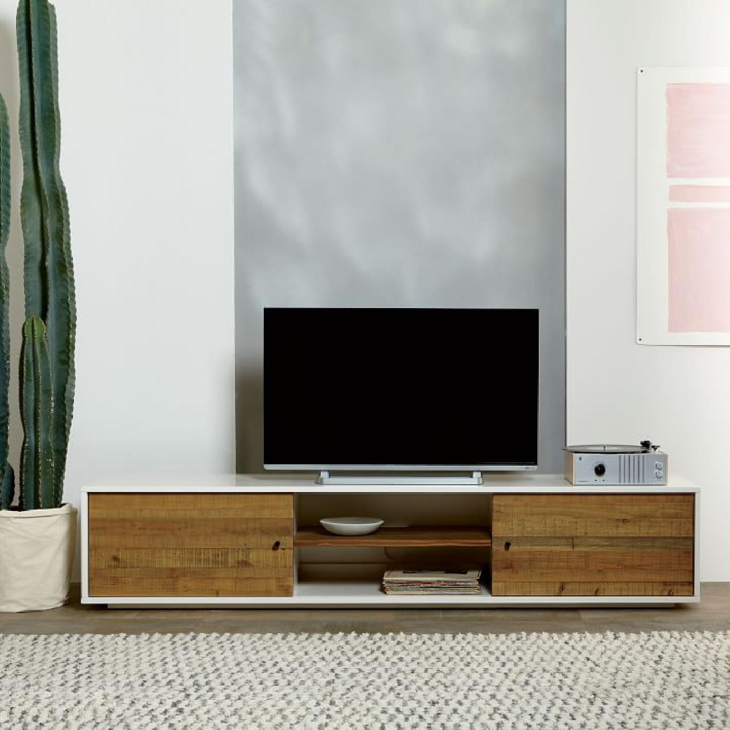 West Elm Reclaimed Wood & Lacquer Media Console - image-5