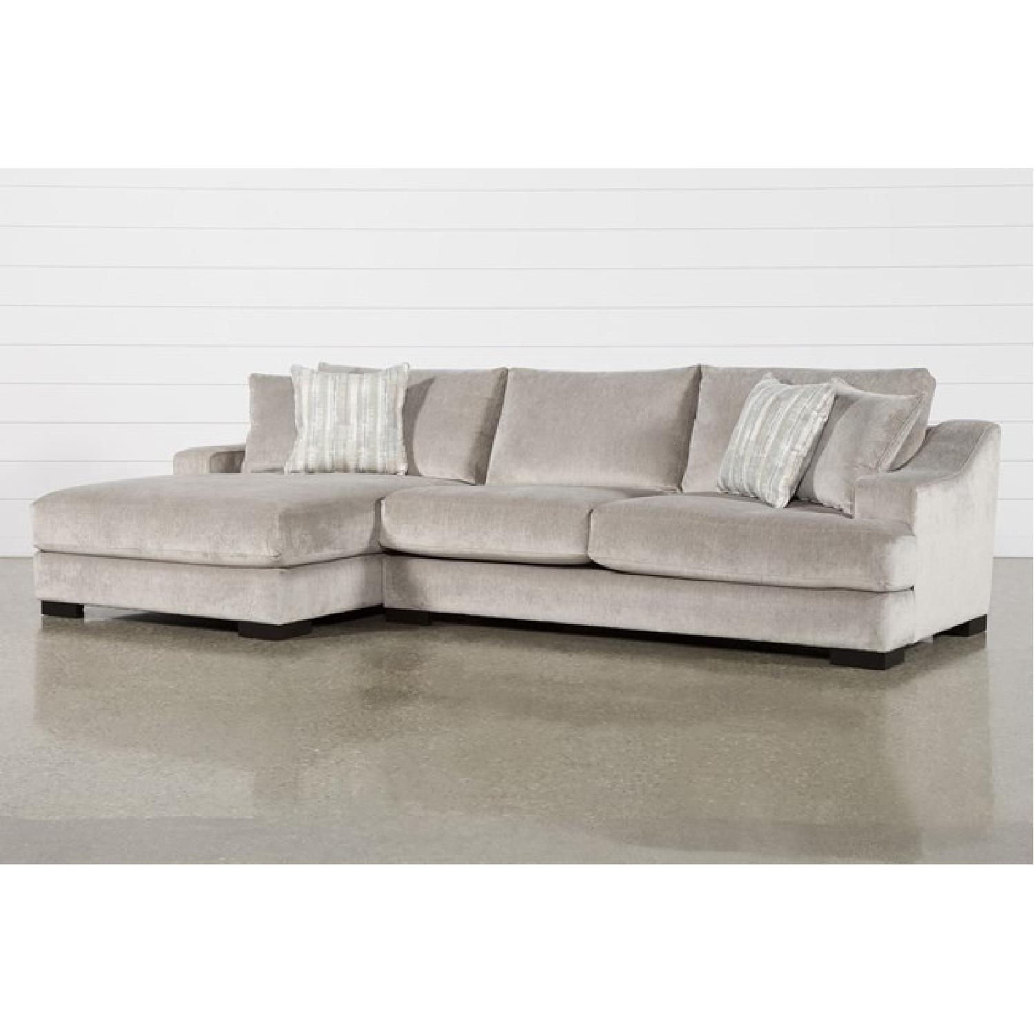 Living Spaces Sectional with Chaise - image-4