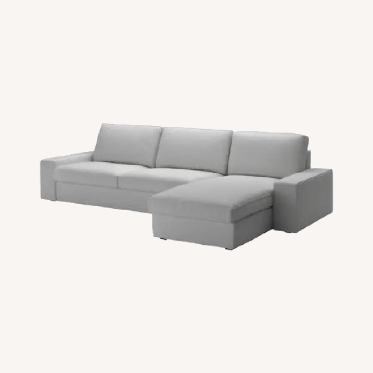 IKEA 3Piece Sectional Sofa with Wide Seats AptDeco