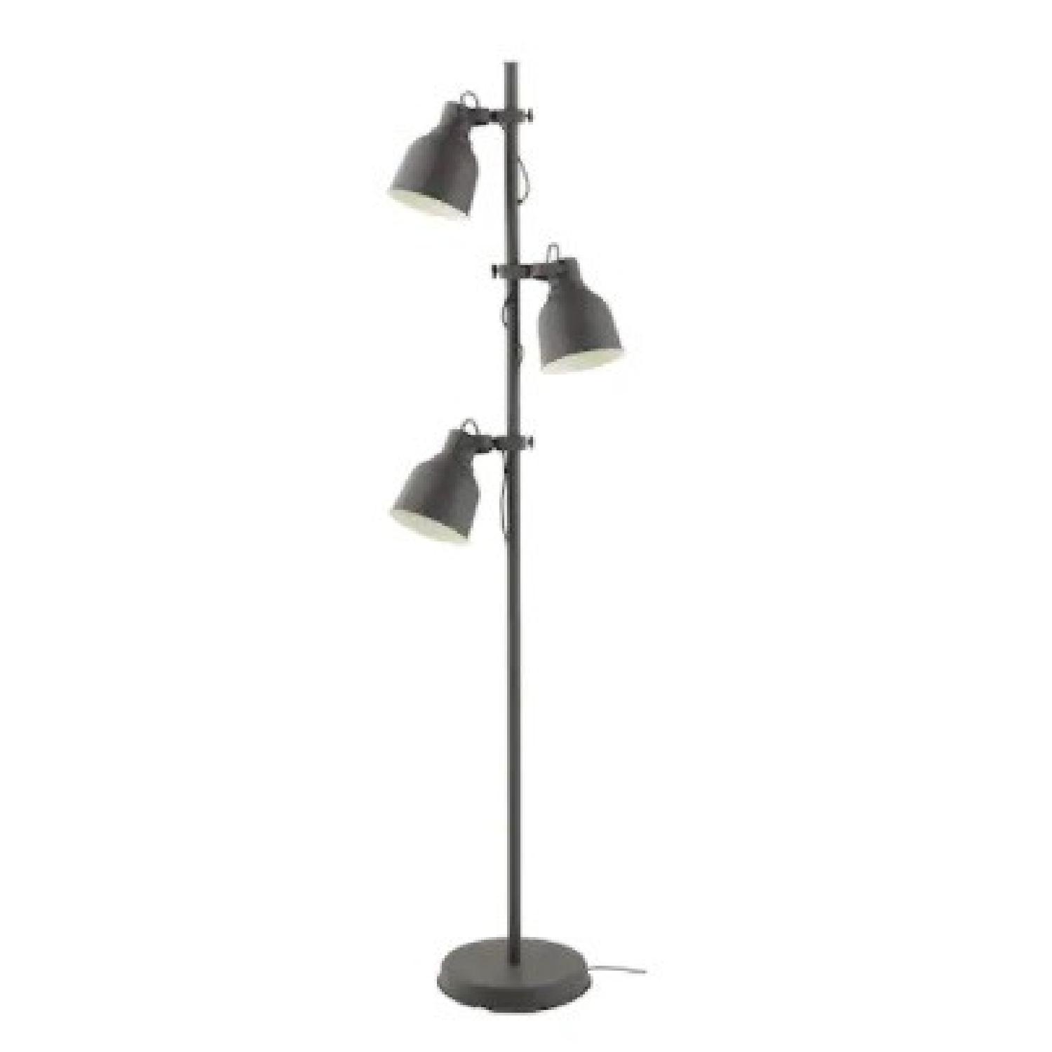 IKEA HEKTAR Floor Lamp 3-Spots and LED Bulbs, Dark Gray - image-4