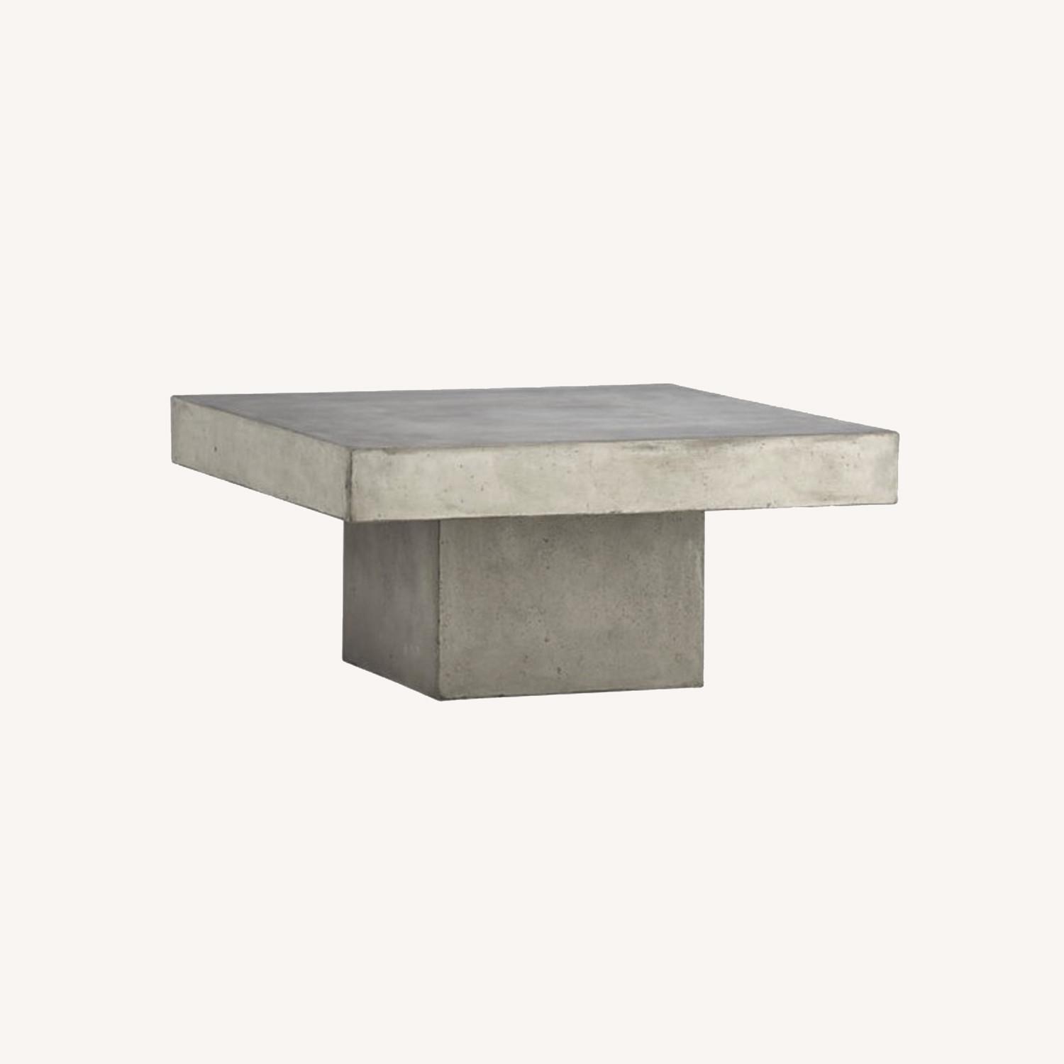 CB2 Concrete Coffee Table (square) AptDeco