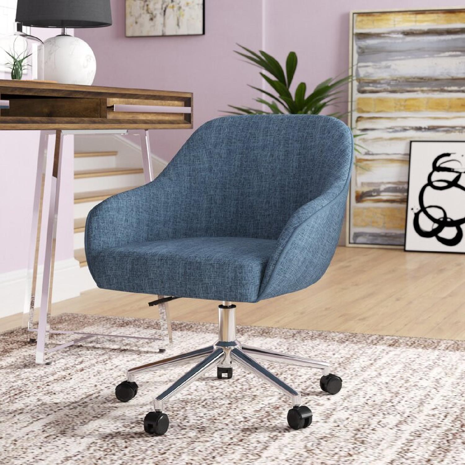 Wayfair Swivel Denim Office Chair - image-2