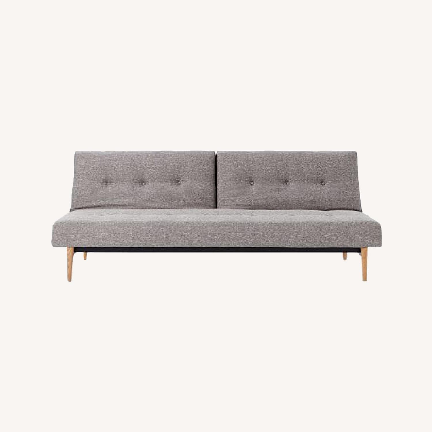 West Elm Mid-Century Full Futon Sofa - image-0