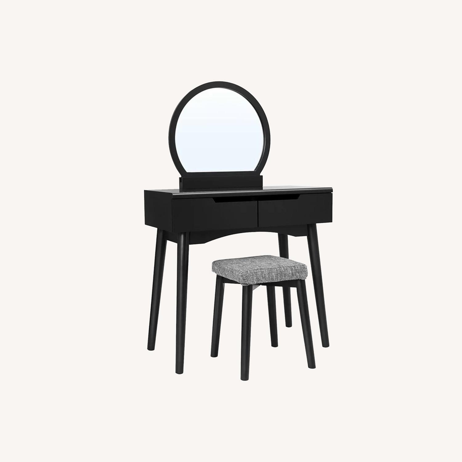 Wayfair Vanity with Stool AptDeco