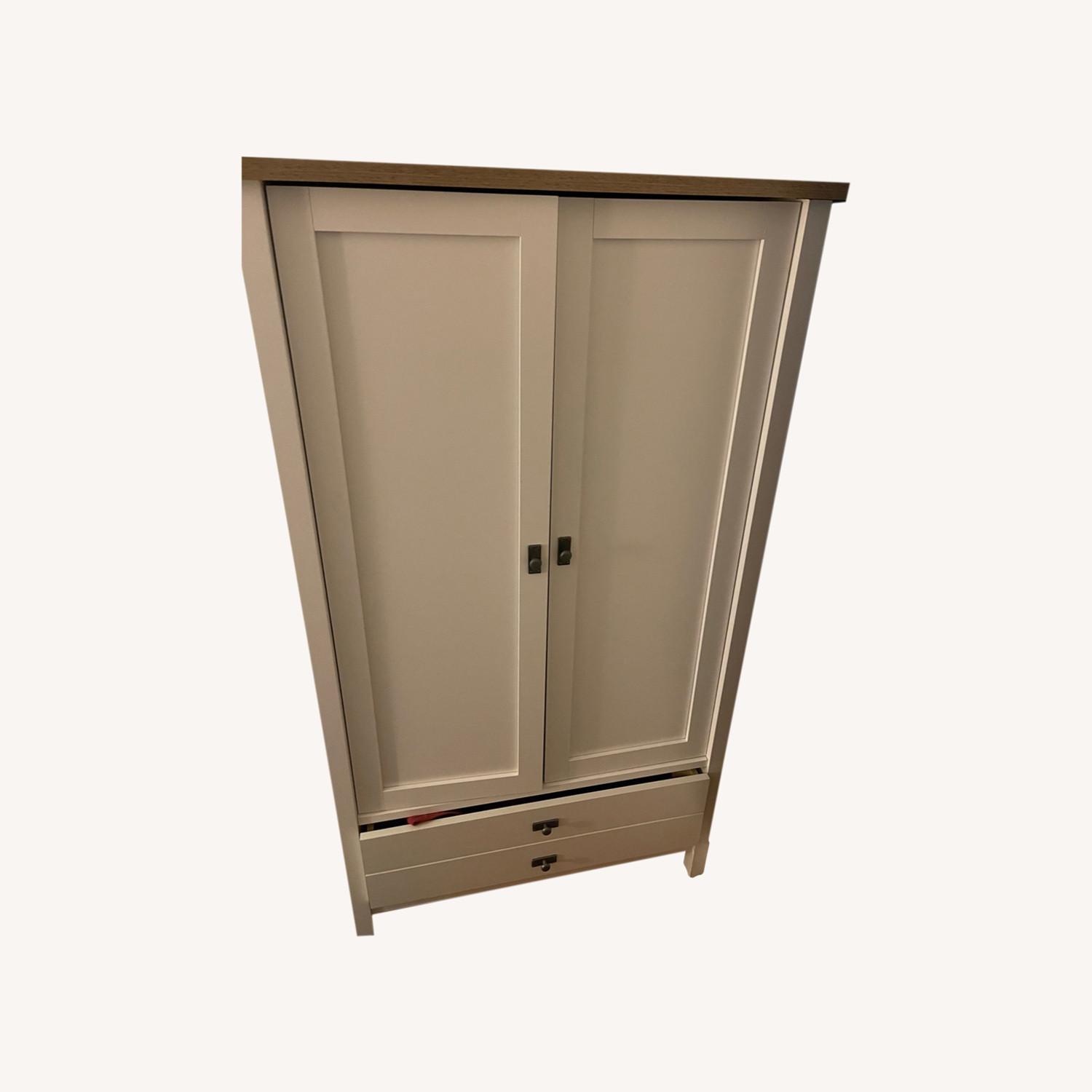 Sauder Cottage White Armoire - image-0