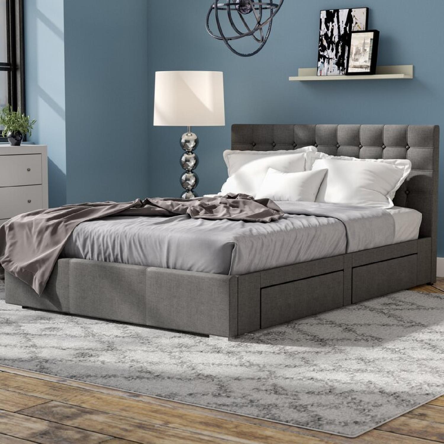Wayfair King Upholstered Storage Platform Bed - image-8