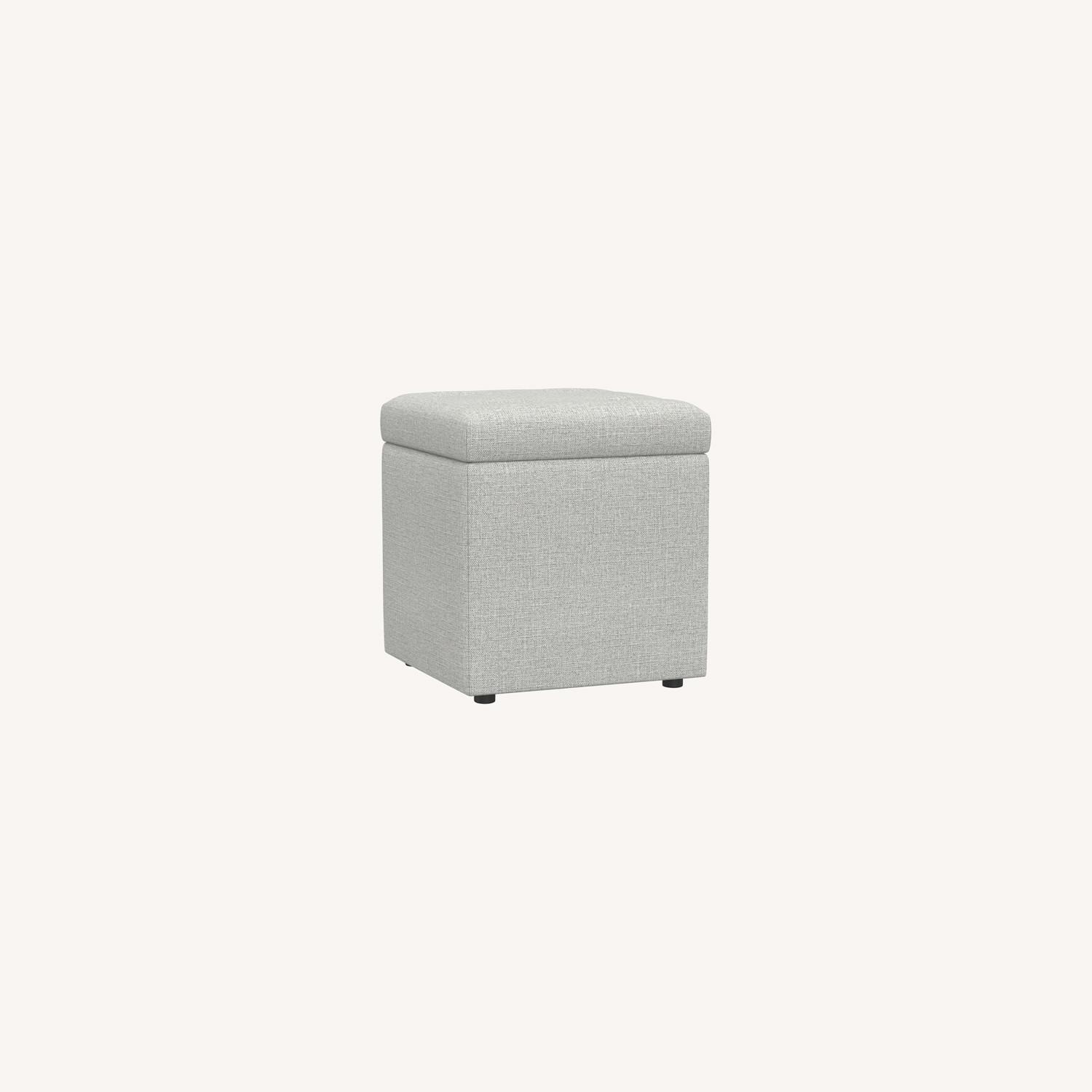 Pottery Barn Marlow Upholstered Storage Cube AptDeco