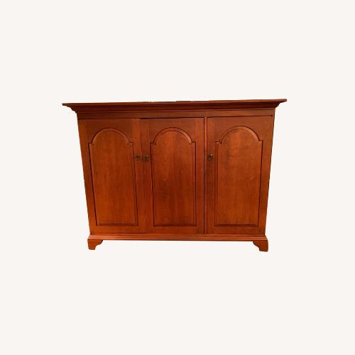 Used Solid Maple Entertainment or Storage Armoire for sale on AptDeco