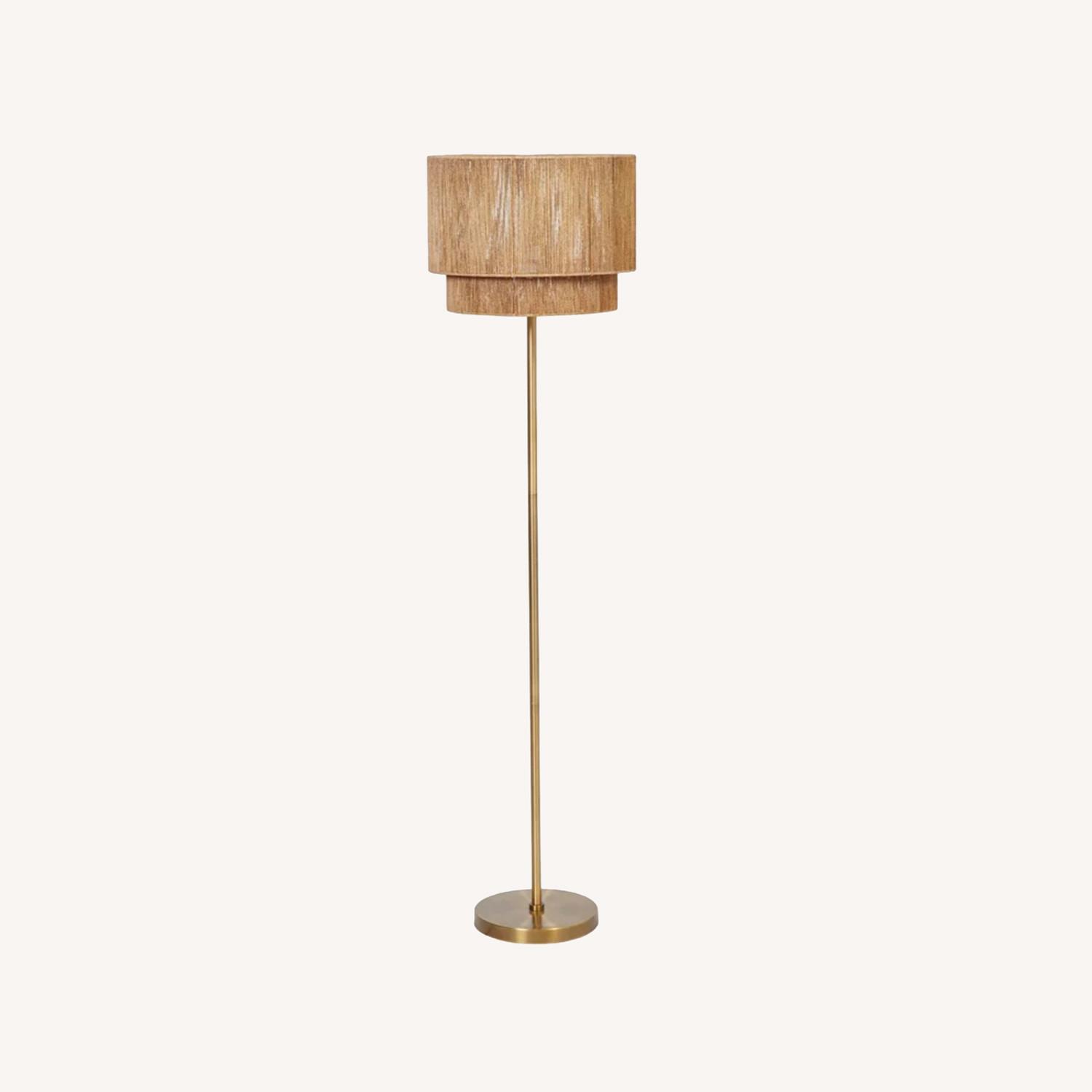 Rattan Floor Lamp - image-0