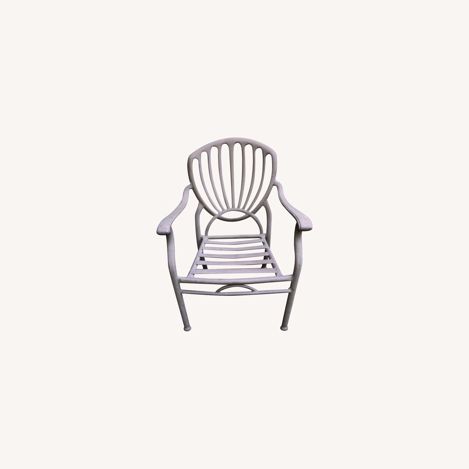 Set of 6 Metal Patio Chairs AptDeco