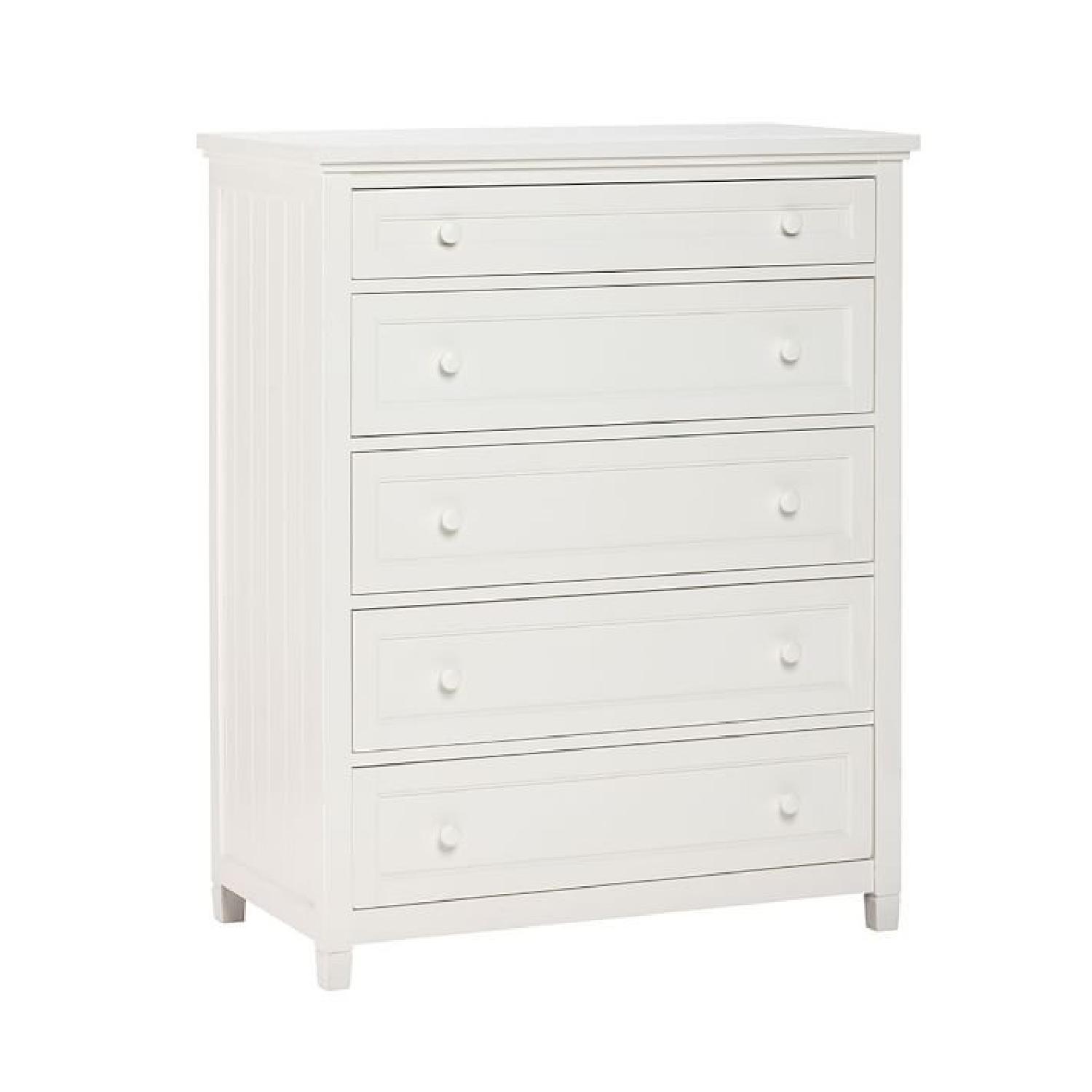 Pottery Barn Beadboard 5-Drawer Dresser Gray - image-7