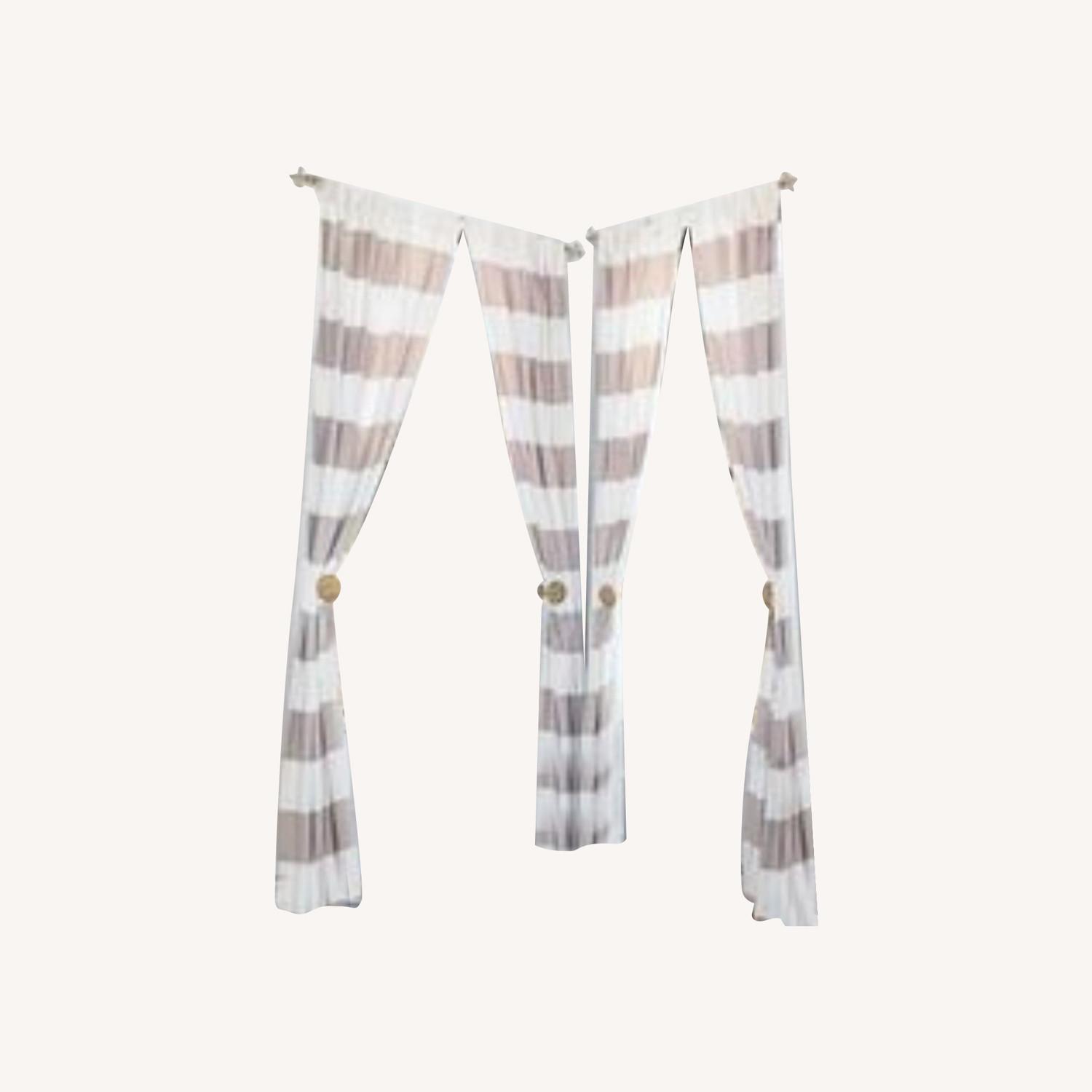 Pottery Barn Classic Striped Drapes AptDeco