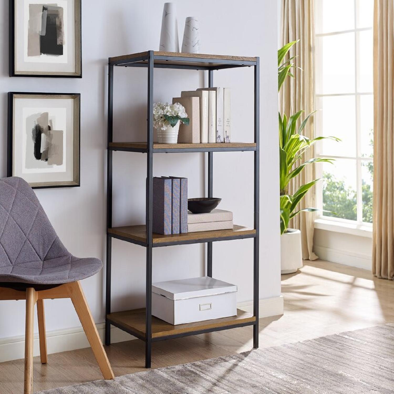 Wayfair Urban Rustic Etagere Bookcase - image-4