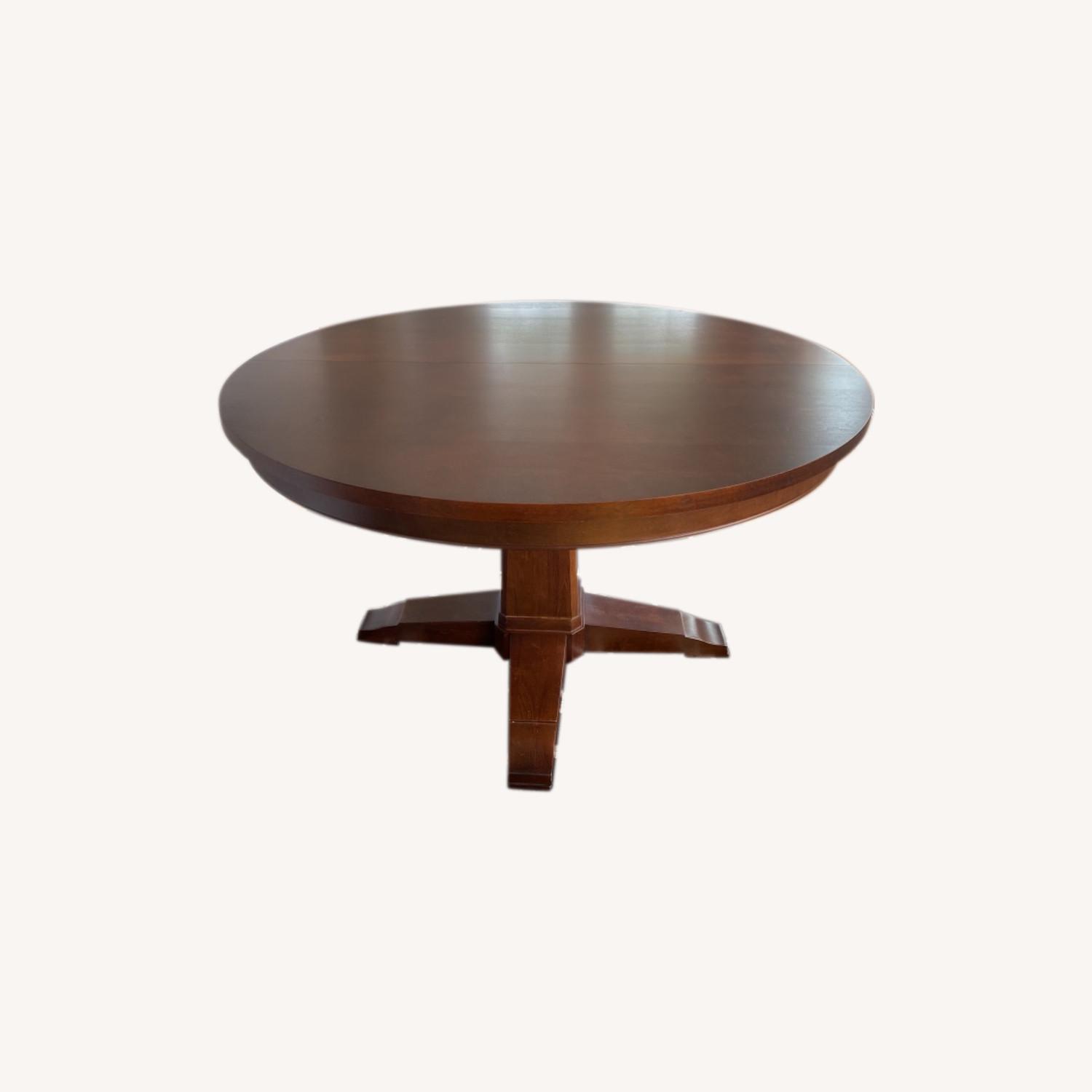Bassett Custom Round Dining Table with Pads - image-0