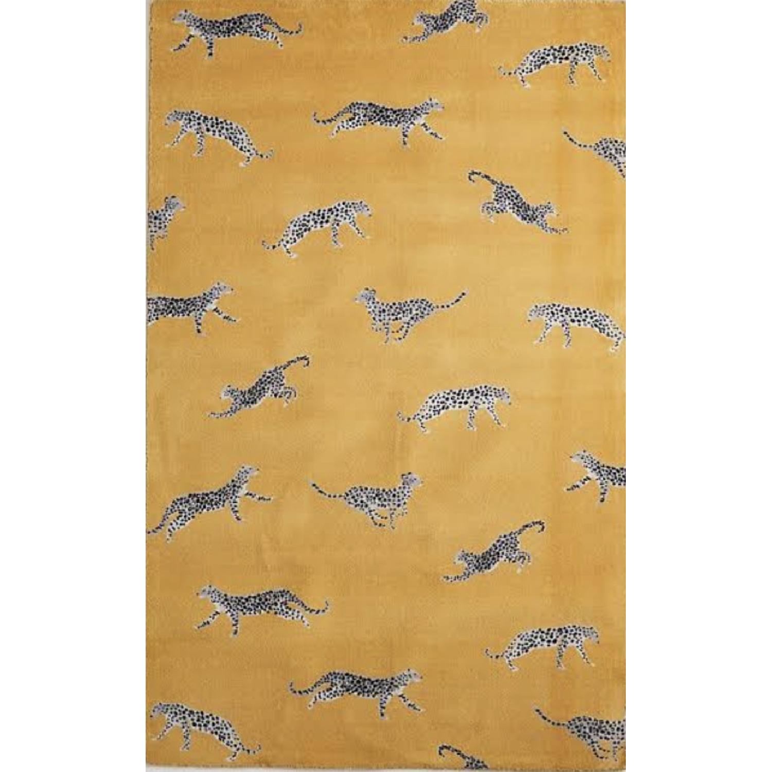 Anthropologie Printed Cheetah Rug 5x8 - image-5