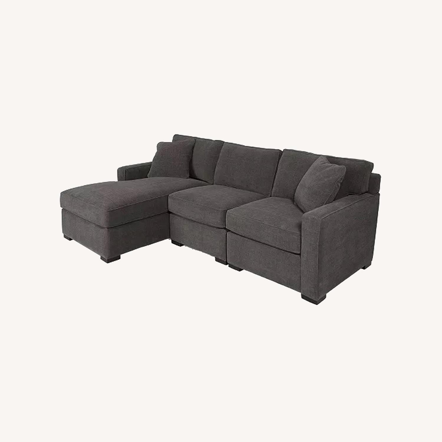 Macy's Gray Couch Sectional AptDeco