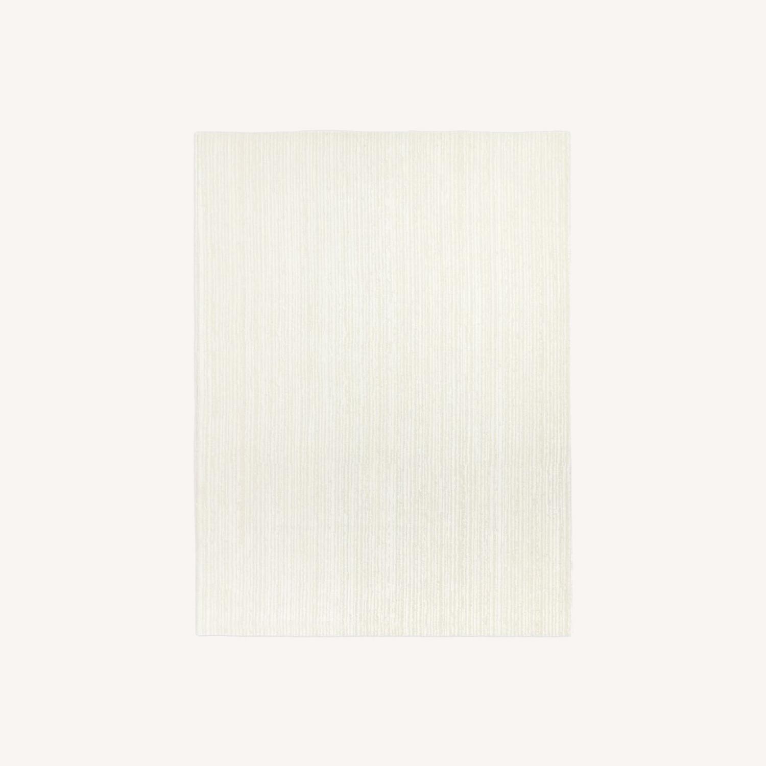 West Elm Shine Lines Rug, 5'x8' Alabaster AptDeco