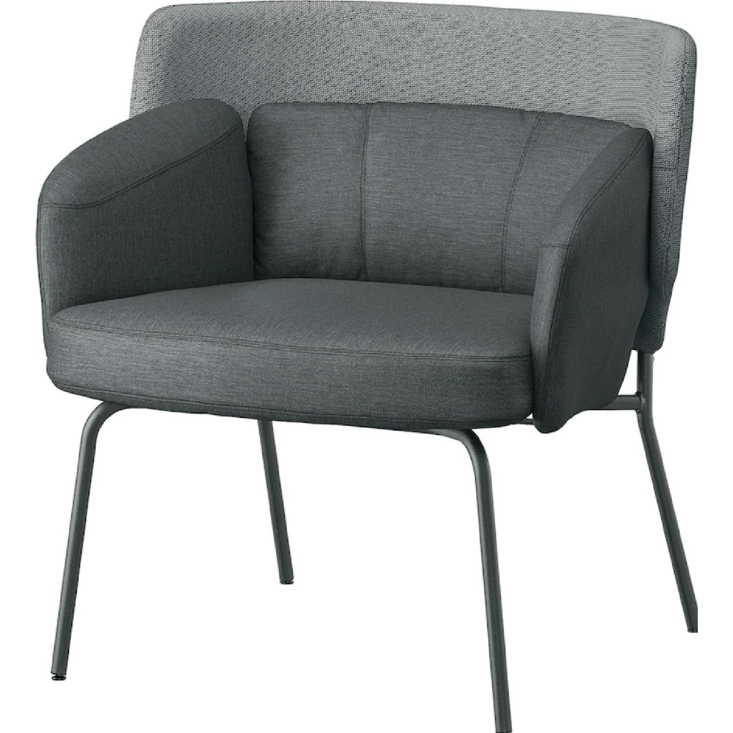 IKEA Dark Gray Arm Chair - image-5