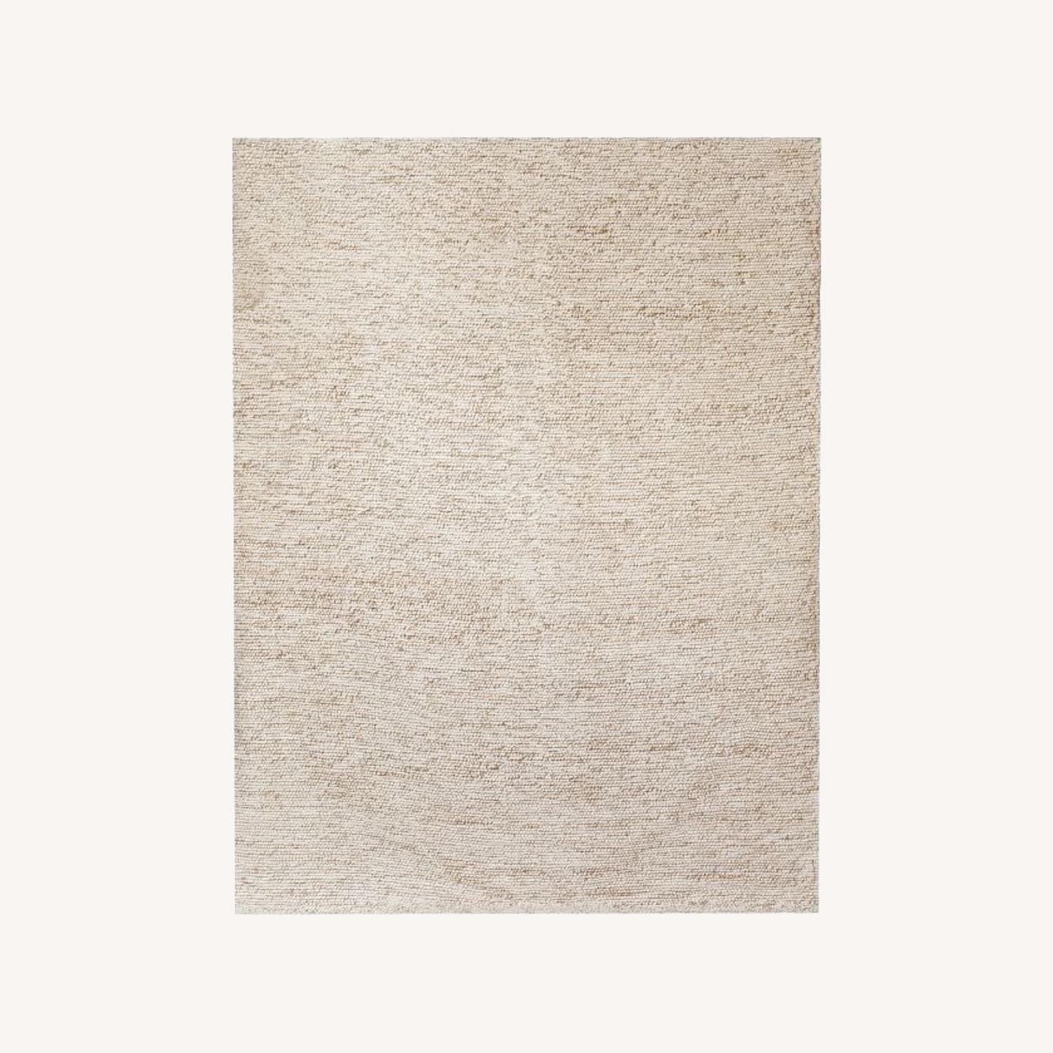 West Elm Mini Pebble Jute Wool Rug, 5'x8' - image-0