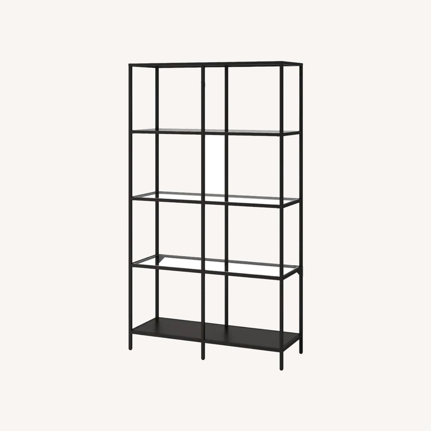 IKEA Metal and Glass Bookshelf AptDeco