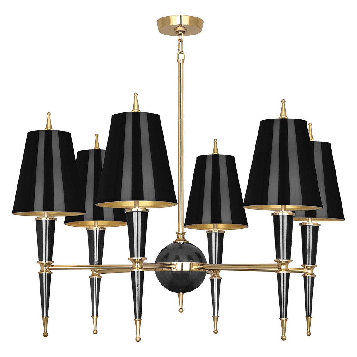 Jonathon Adler Black Versailles Chandelier - image-4
