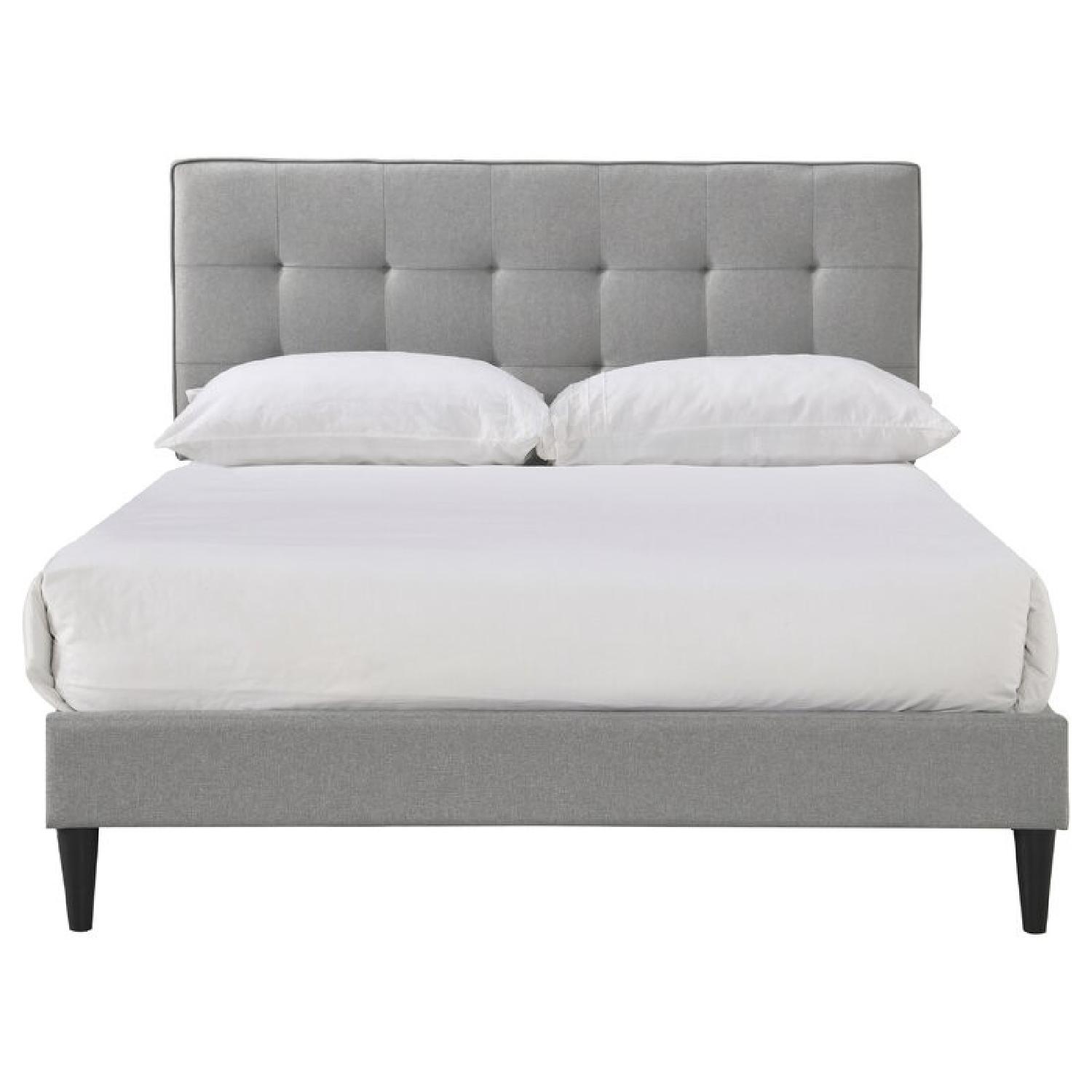 Tufted Upholstered Low Profile Platform Bed - image-6