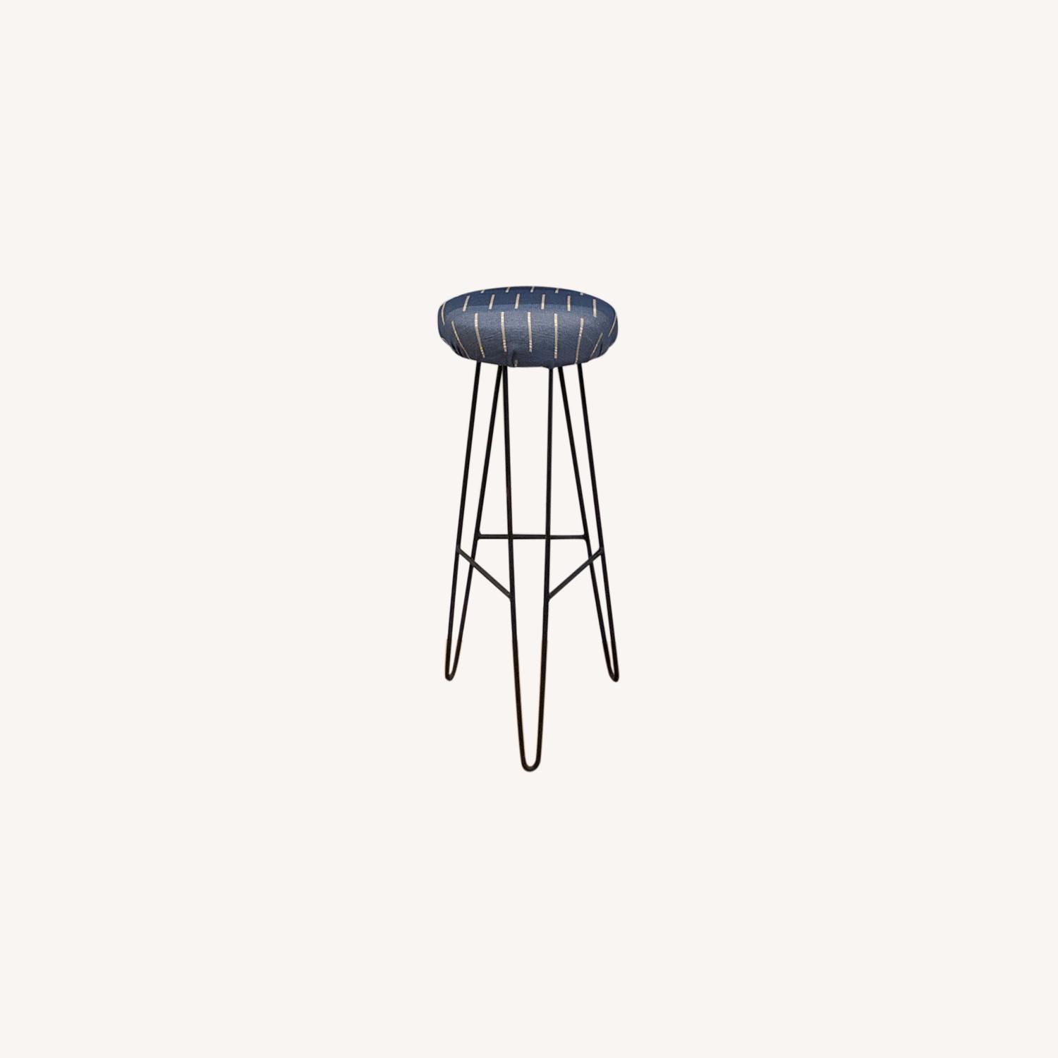 Custom-Made Bleach Cleanable Fabric Bar Stools - image-0