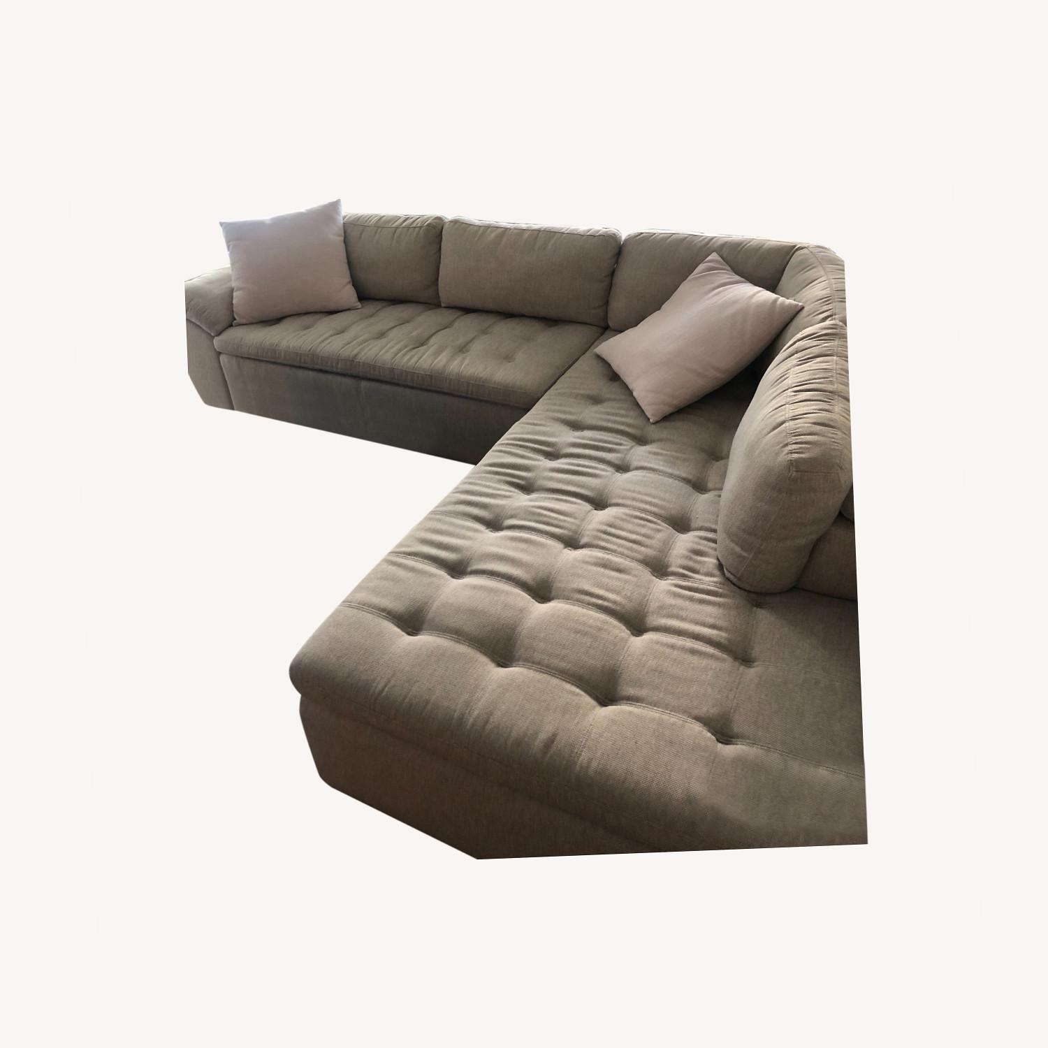 Scandinavian Design Two Piece L Couch - image-0