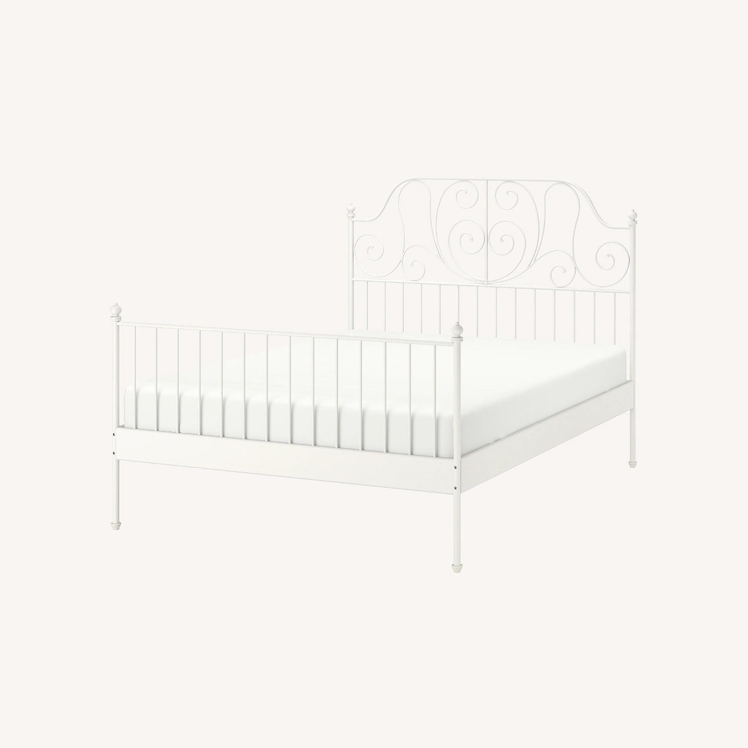 IKEA LEIRVIK Bed Frame, White AptDeco
