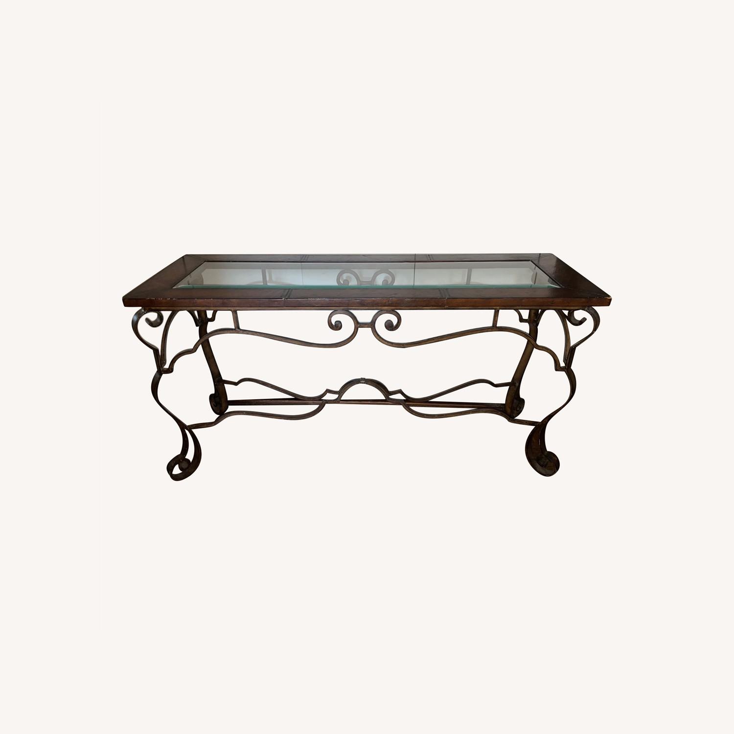 Rustic Metal Buffet Table - image-0