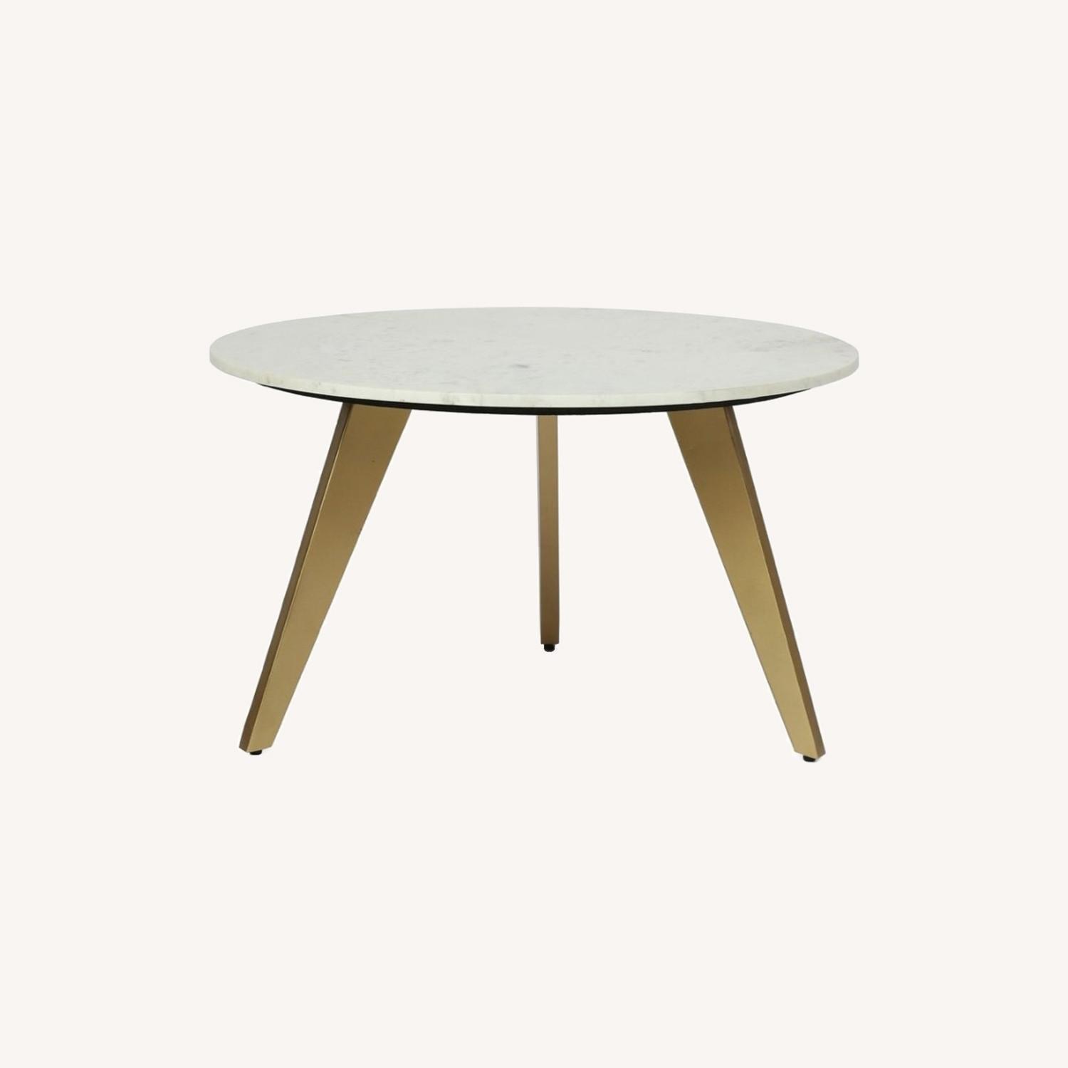 Christopher Knight Home White Marble Coffee Table AptDeco