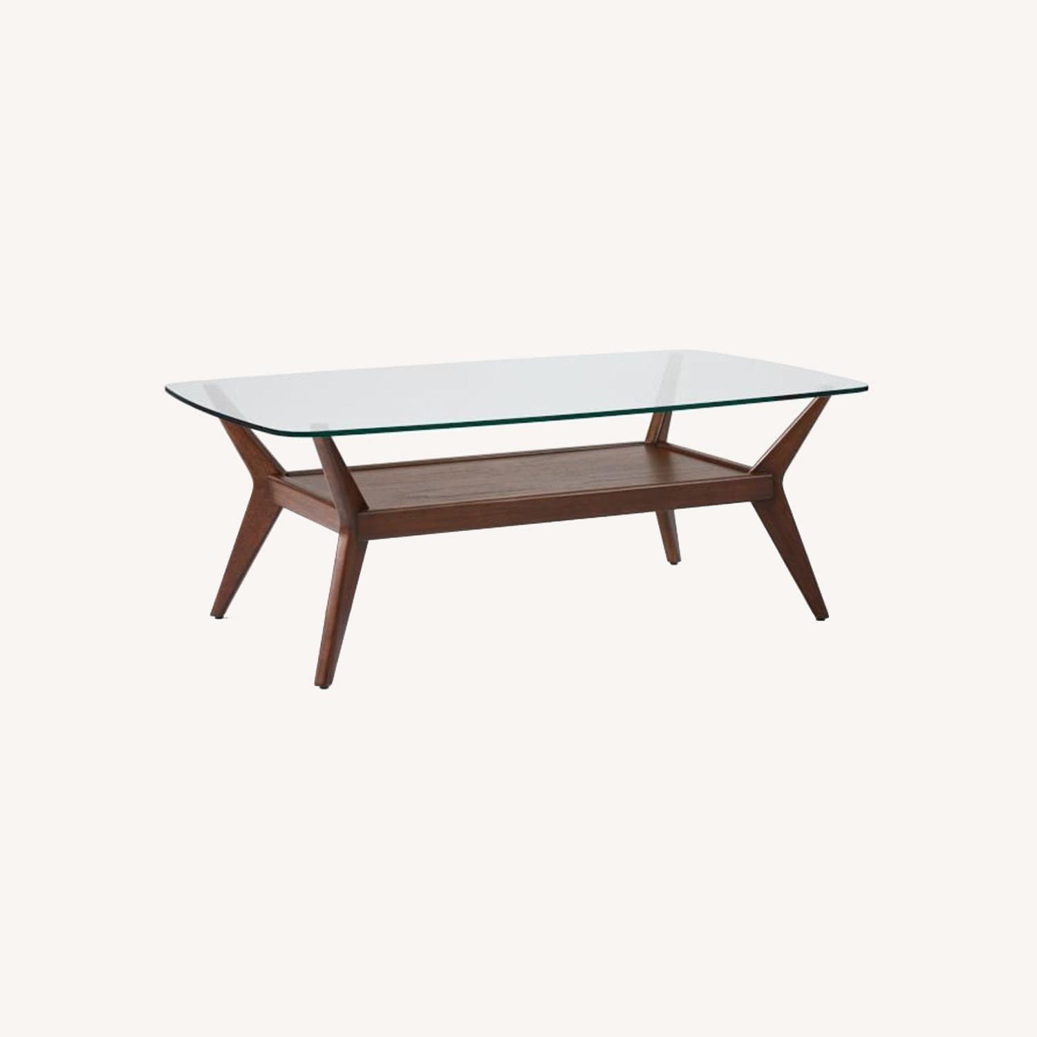 West Elm Jensen Coffee Table Glass AptDeco