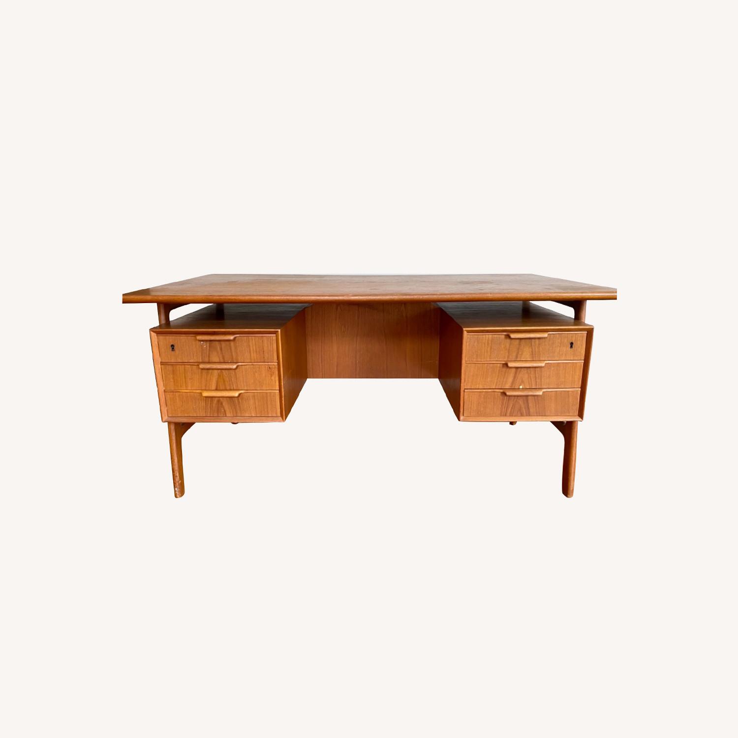Vintage Mid Century Modern Desk - image-0